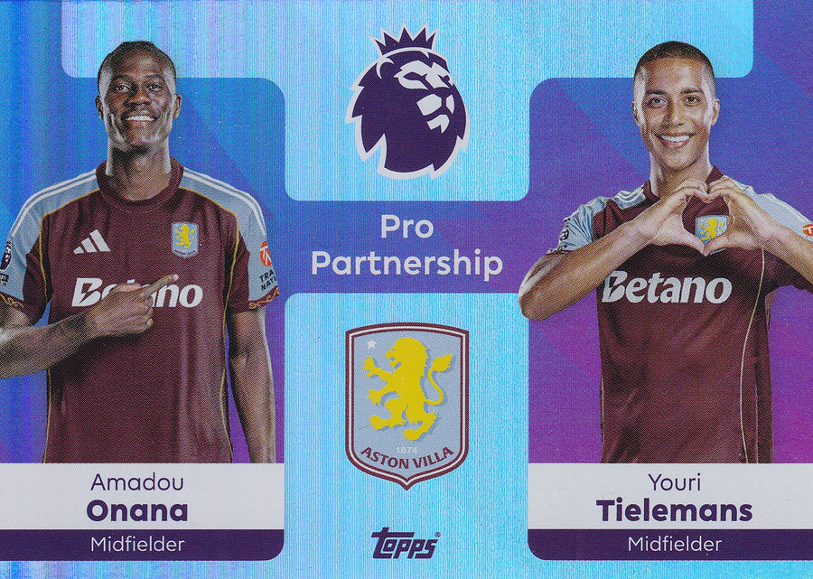 362. AMADOU ONANA - YOURI TIELEMANS - ASTON VILLA - PRO PARTNERSHIP