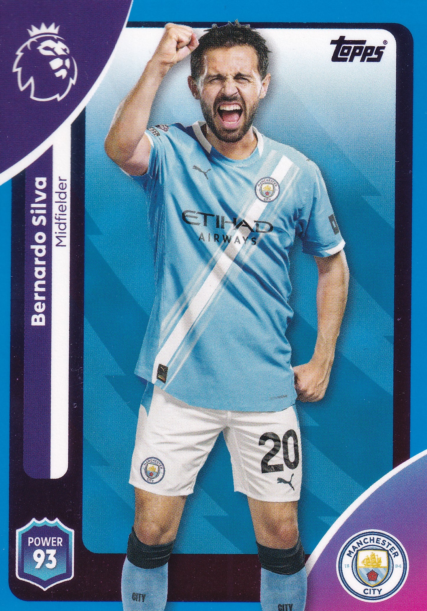 191. BERNARDO SILVA - MANCHESTER CITY - BLUE PARALLELL