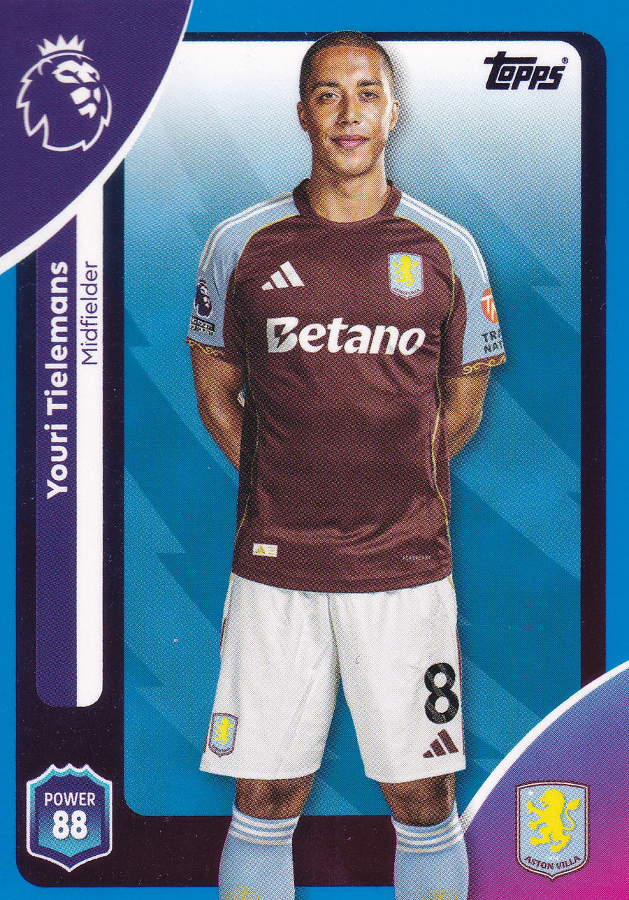 028. YOURI TIELEMANS - ASTON VILLA - BLUE PARALLELL