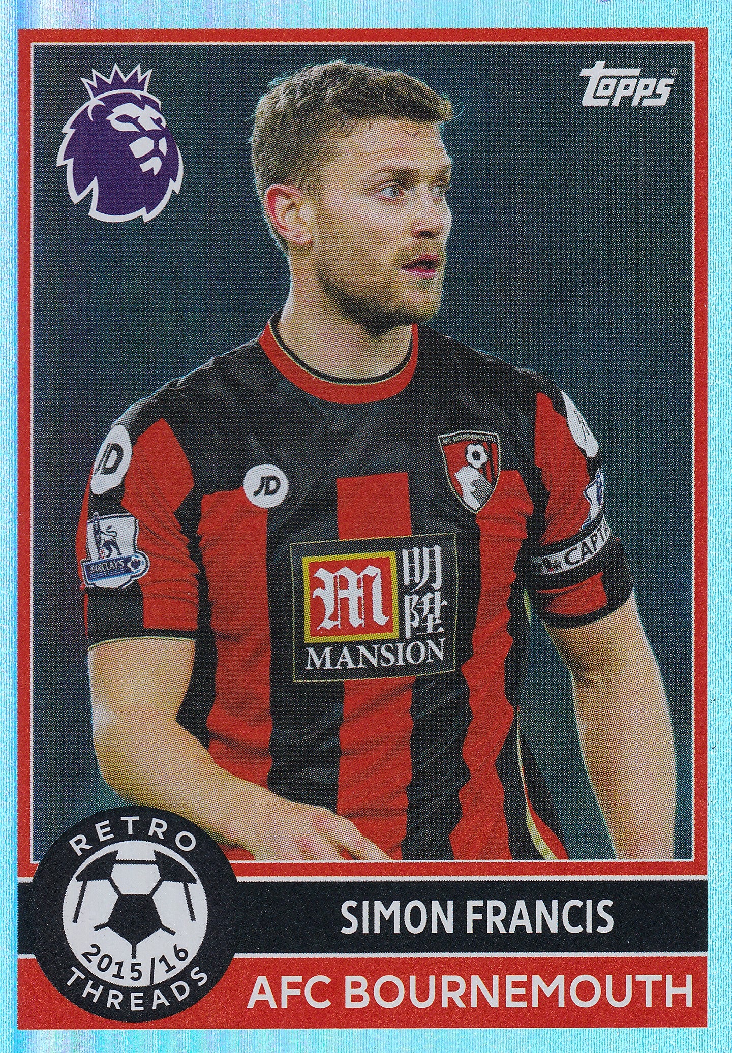 383. SIMON FRANCIS - AFC BOURNEMOUTH - RETRO THREADS 2015/16