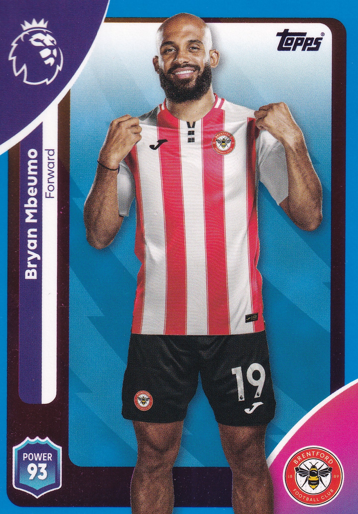 068. BRYAN MBEUMO - BRENTFORD - BLUE PARALLELL