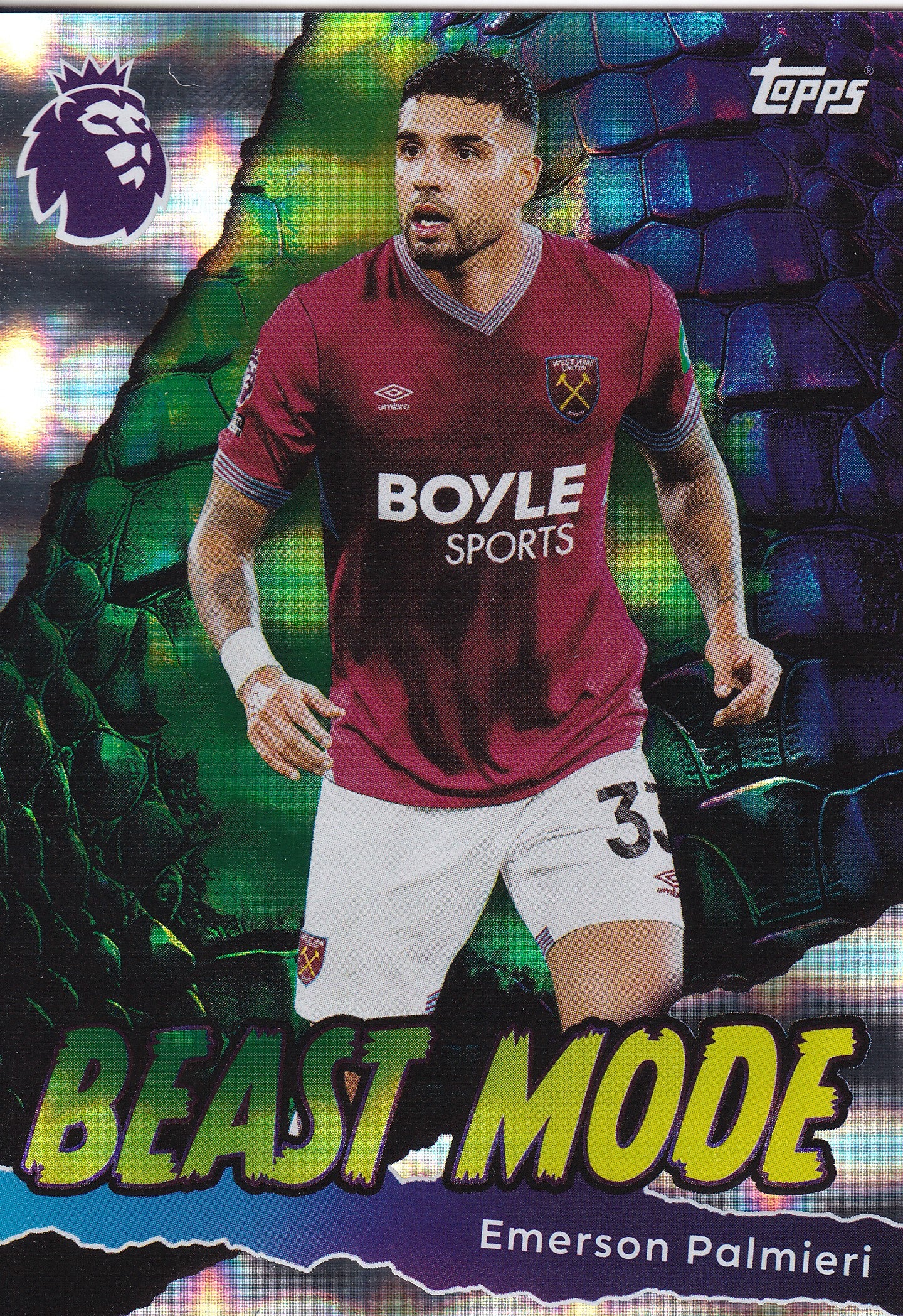 437. EMERSON PALMIERI - WEST HAM UNITED - BEAST MODE