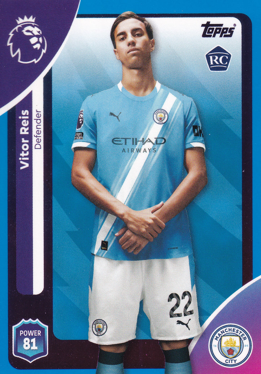 185. VITOR REIS - MANCHESTER CITY - ROOKIE CARD - BLUE PARALLELL