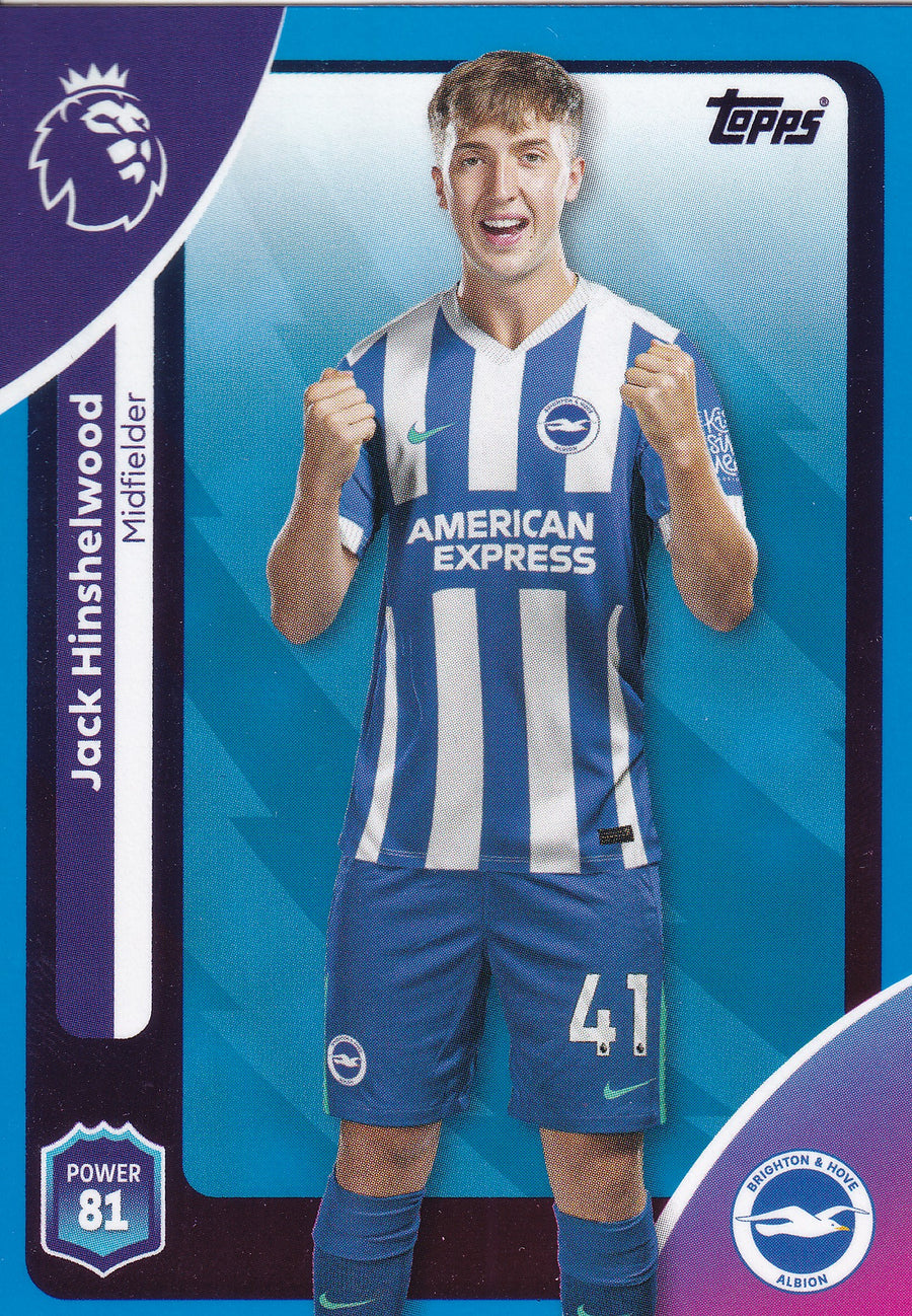 078. JACK HINSHELWOOD - BRIGHTON & HOVE ALBION - BLUE PARALLELL