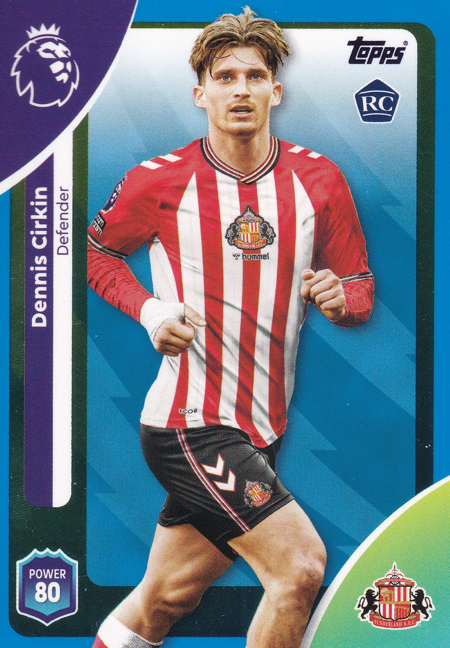 346. DENNIS CIRKIN - SUNDERLAND - ROOKIE CARD - BLUE PARALLELL