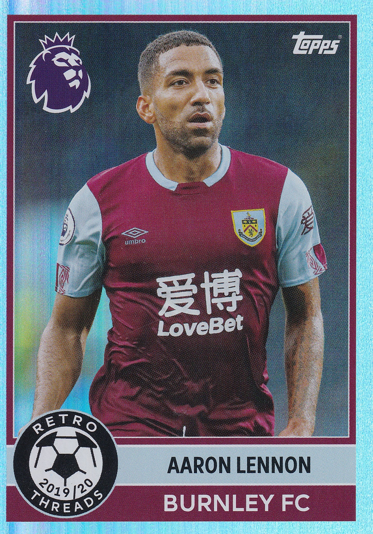 399. AARON LENNON - BURNLEY FC - RETRO THREADS 2019/20