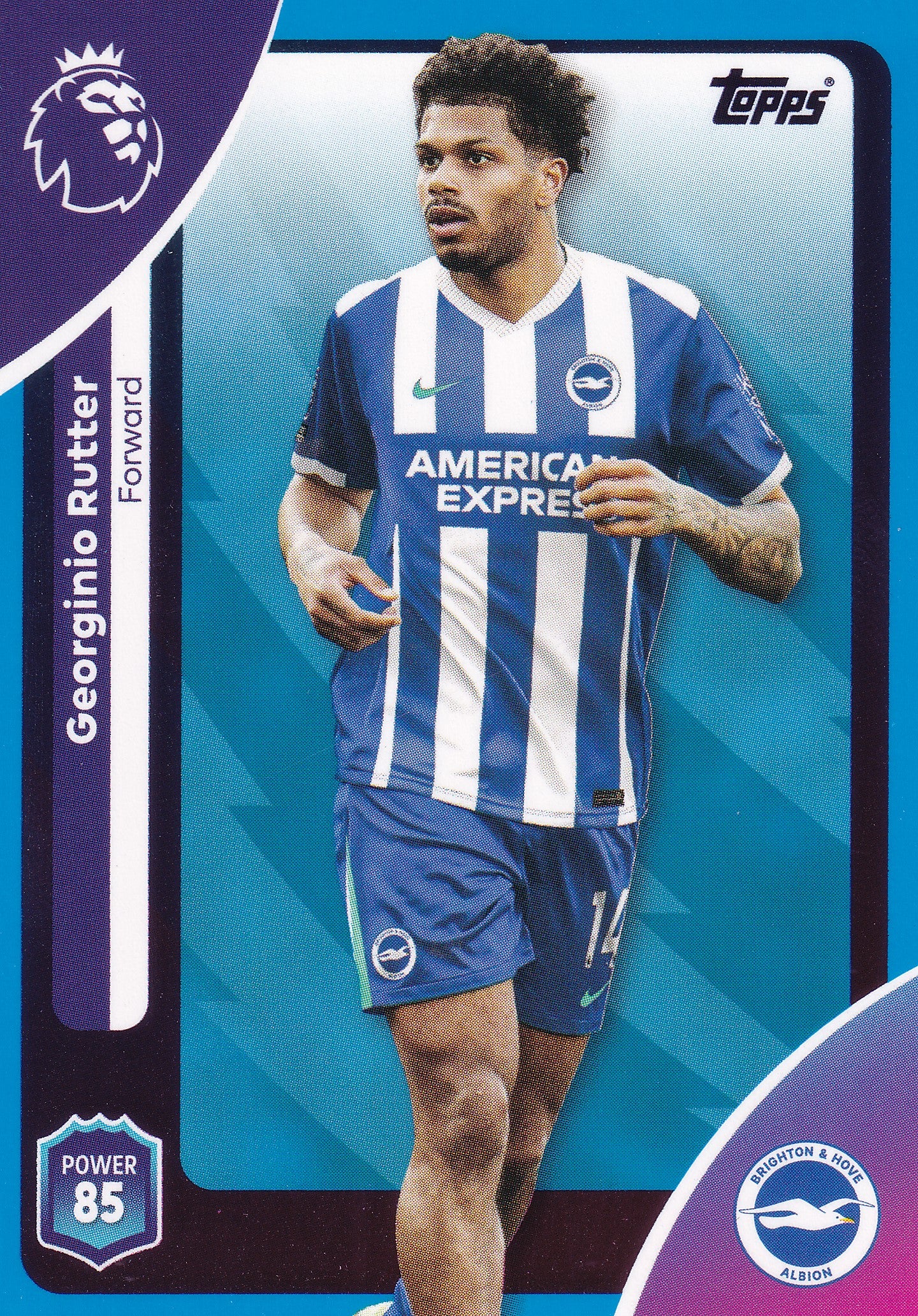 086. GEORGINIO RUTTER - BRIGHTON & HOVE ALBION - BLUE PARALLELL