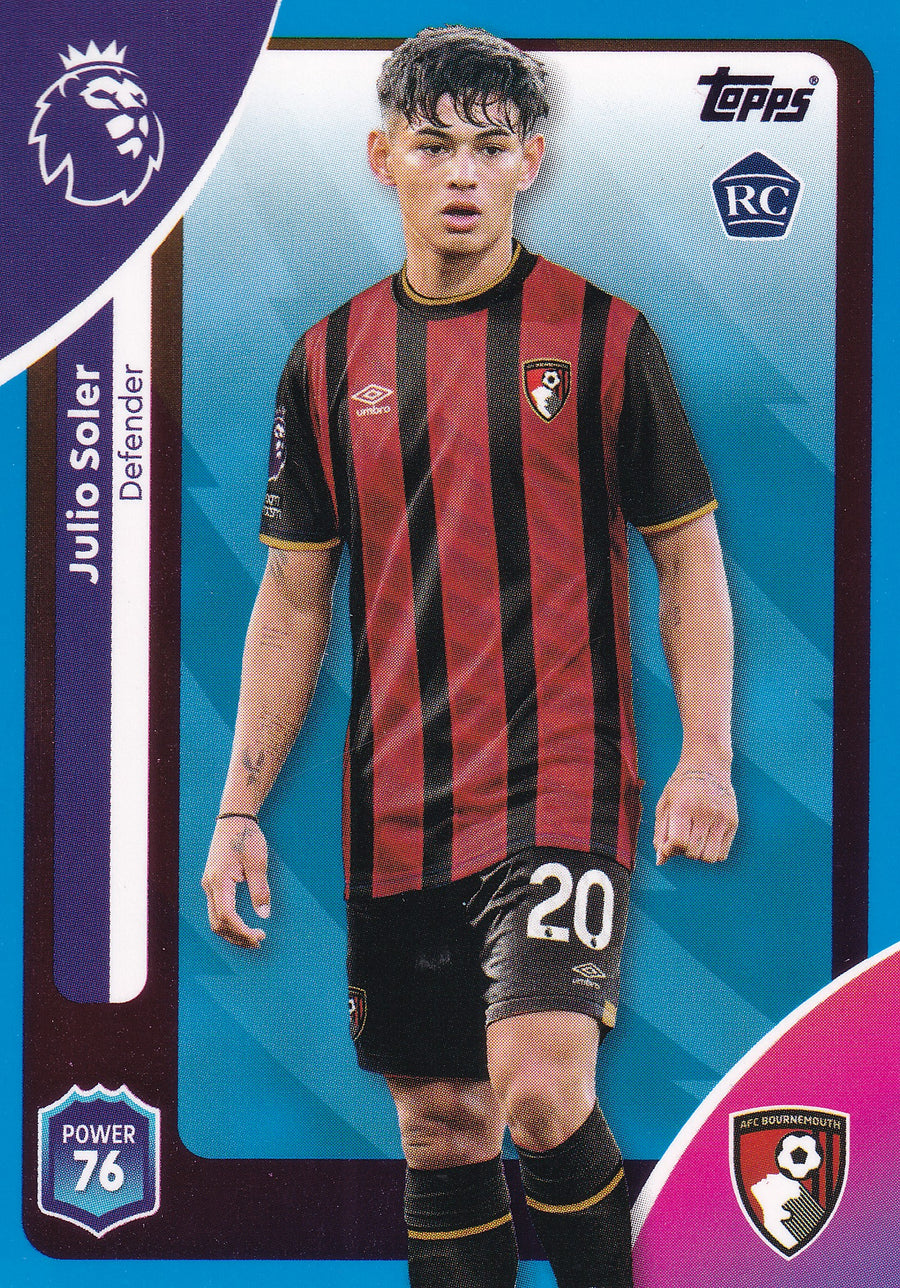 041. JULIO SOLER - AFC BOURNEMOUTH - ROOKIE CARD - BLUE PARALLELL