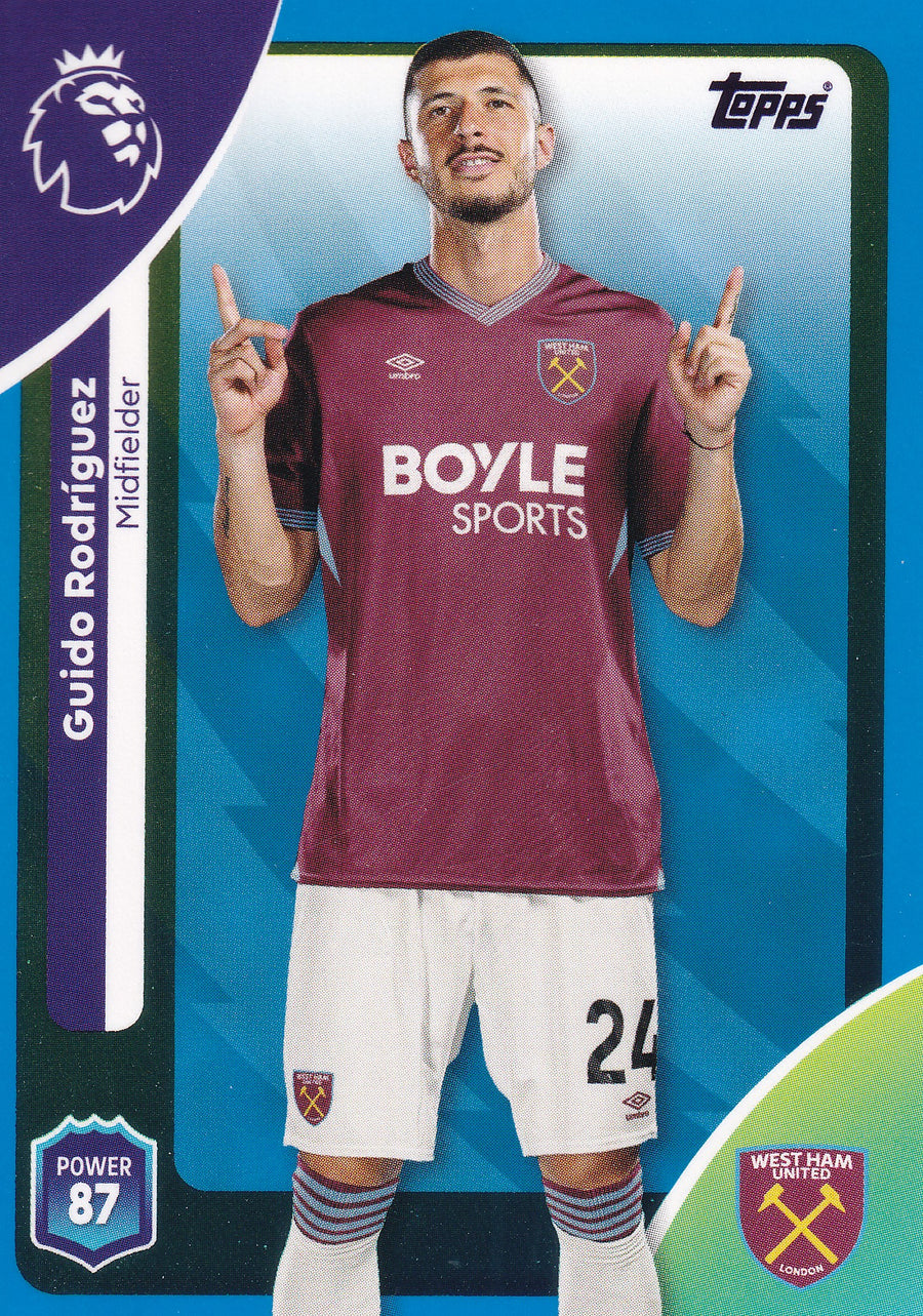 280. GUIDO RODRIGUEZ - WEST HAM UNITED - BLUE PARALLELL