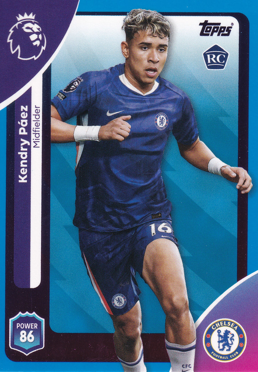 101. KENDRY PAEZ - CHELSEA FC - ROOKIE CARD - BLUE PARALLELL