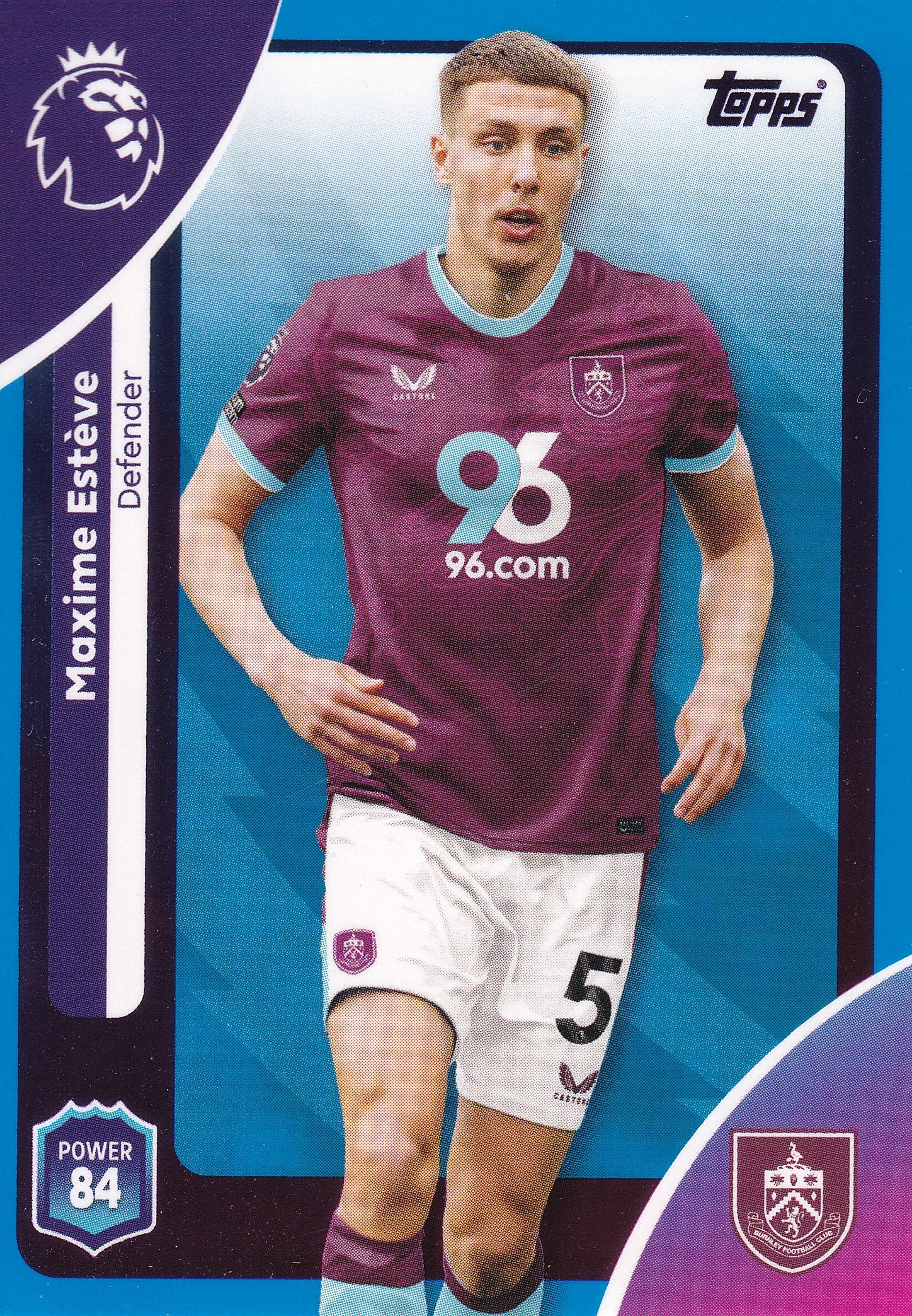 309. MAXIME ESTEVE - BURNLEY FC - BLUE PARALLELL