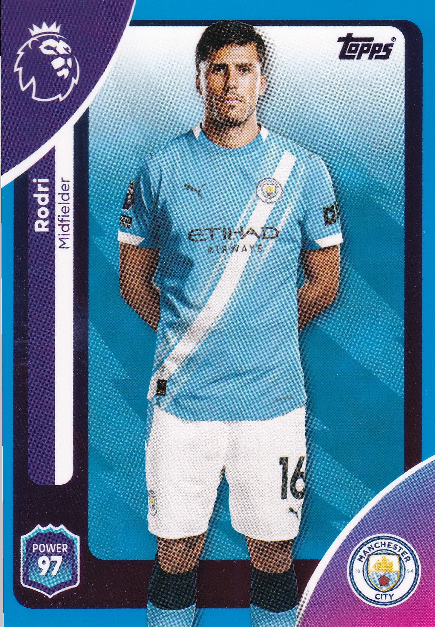 188. RODRI - MANCHESTER CITY - BLUE PARALLELL