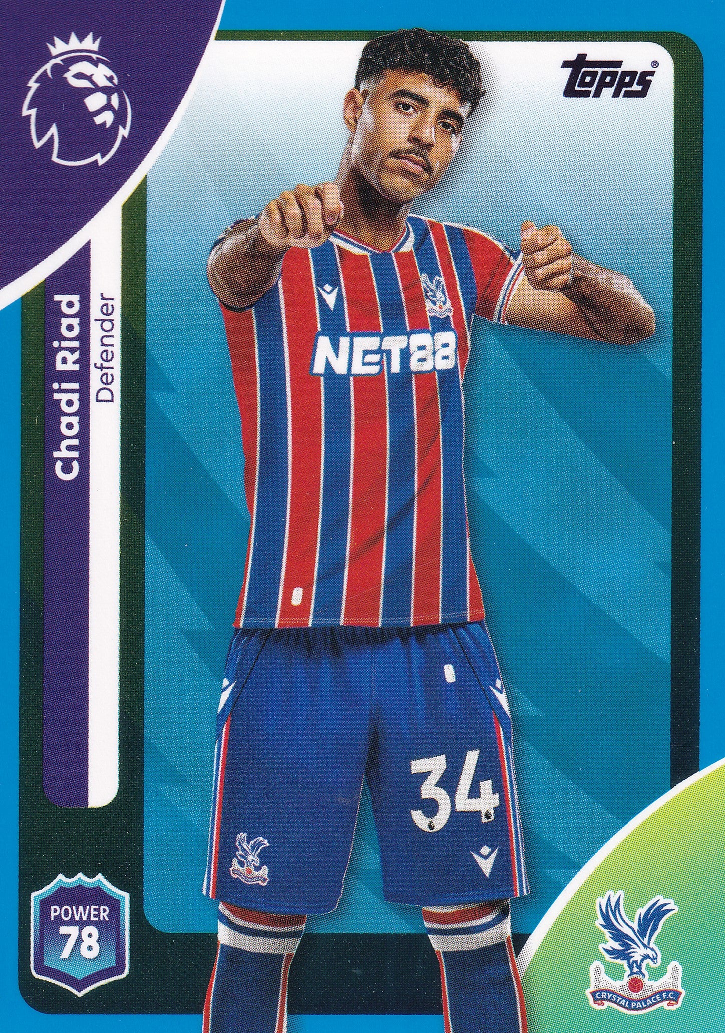 112. CHADI RIAD - CRYSTAL PALACE - BLUE PARALLELL