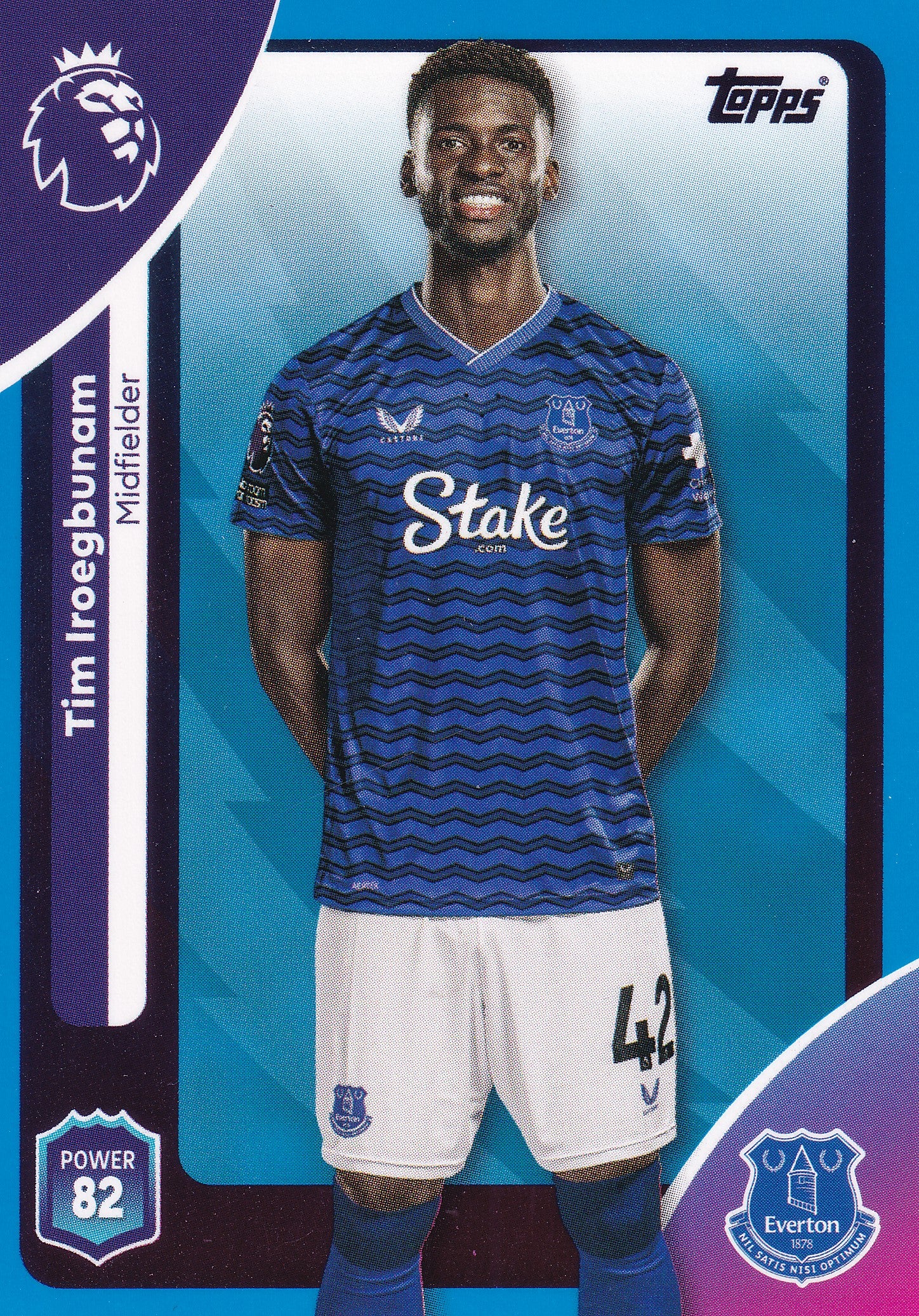 135. TIM IROEGBUNAM - EVERTON - BLUE PARALLELL