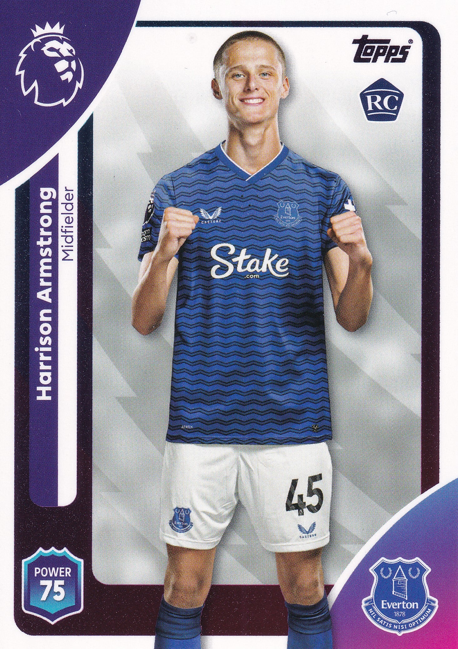 136. HARRISON ARMSTRONG - EVERTON - ROOKIE CARD