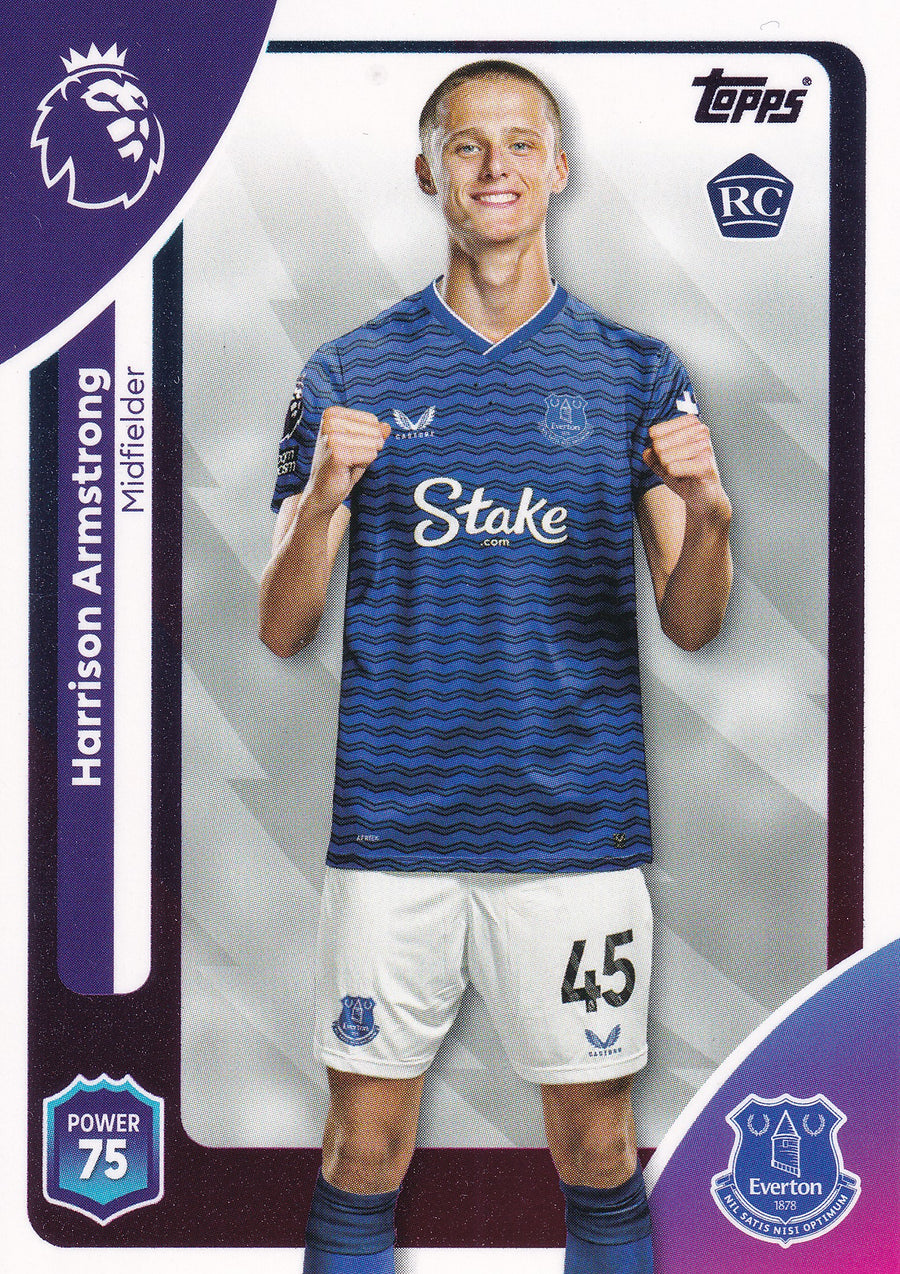 136. HARRISON ARMSTRONG - EVERTON - ROOKIE CARD