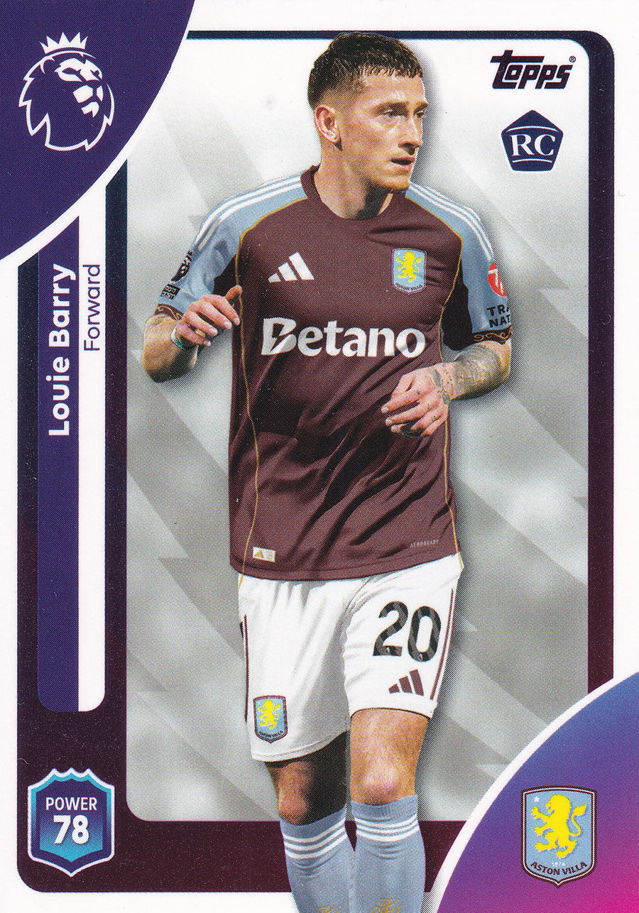 031. LOUIE BARRY - ASTON VILLA - ROOKIE CARD