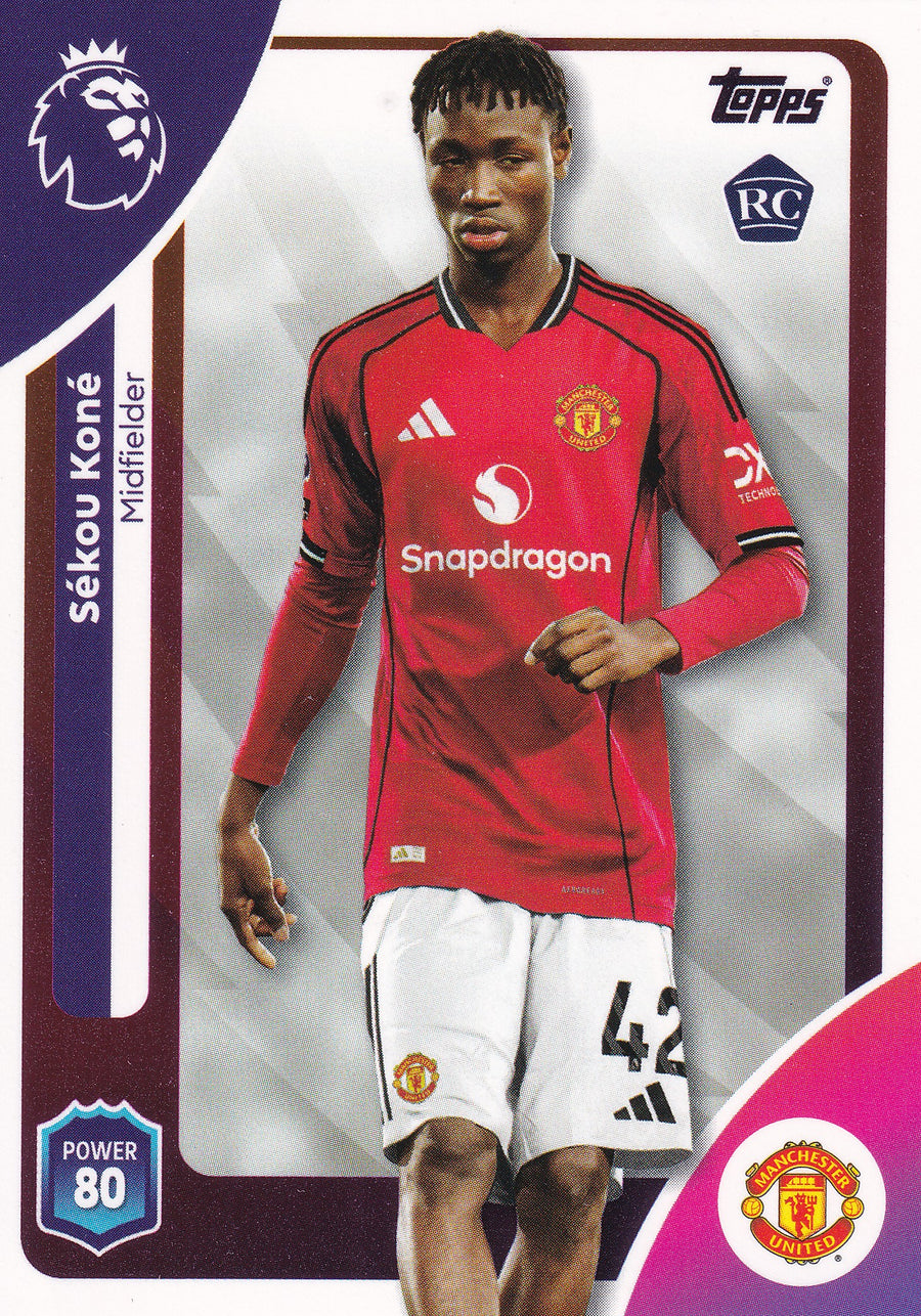 205. SEKOU KONE - MANCHESTER UNITED - ROOKIE CARD