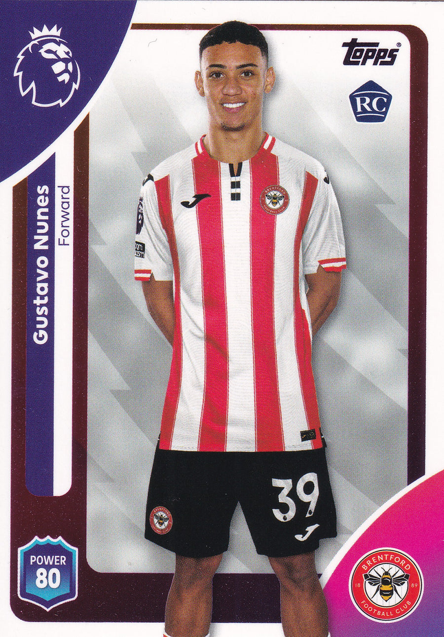 067. GUSTAVO NUNES - BRENTFORD - ROOKIE CARD