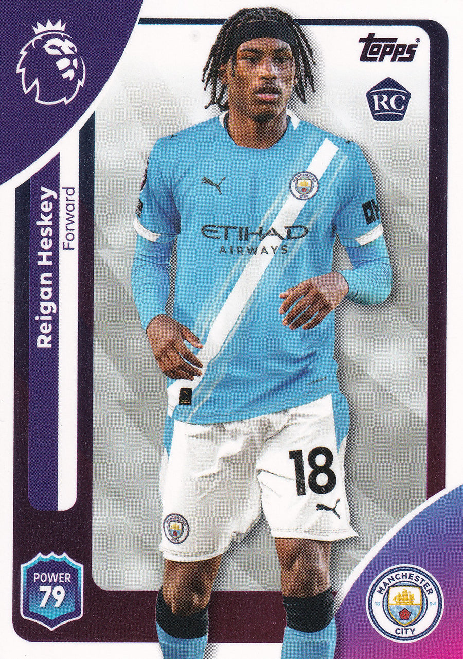 193. REIGAN HESKEY - MANCHESTER CITY - ROOKIE CARD