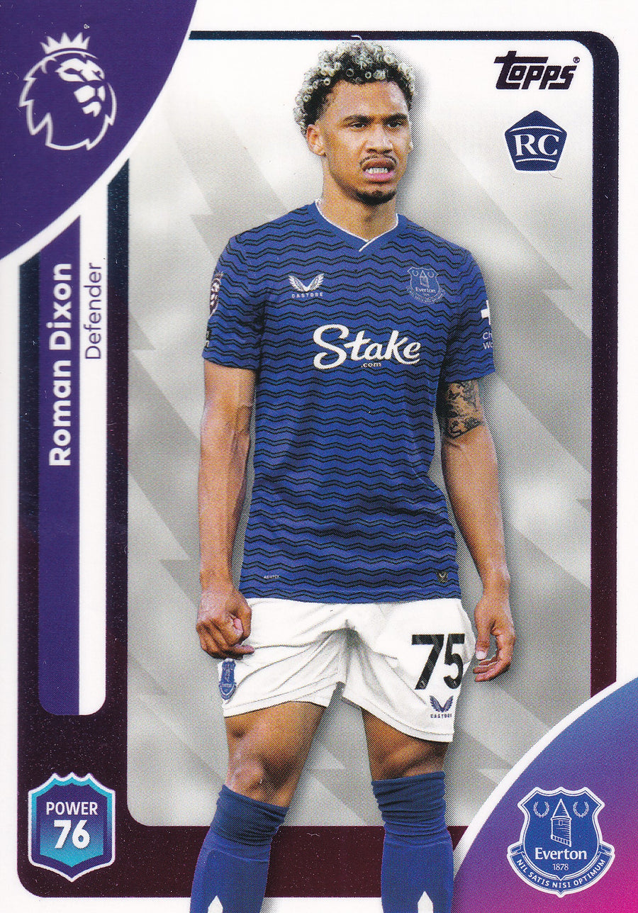 134. ROMAN DIXON - EVERTON - ROOKIE CARD