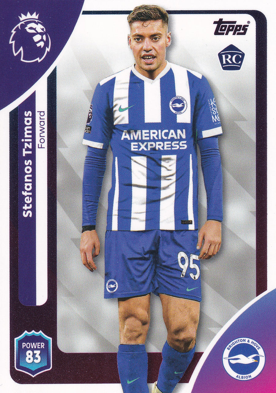 084. STEFANOS TZIMAS - BRIGHTON & HOVE ALBION - ROOKIE CARD