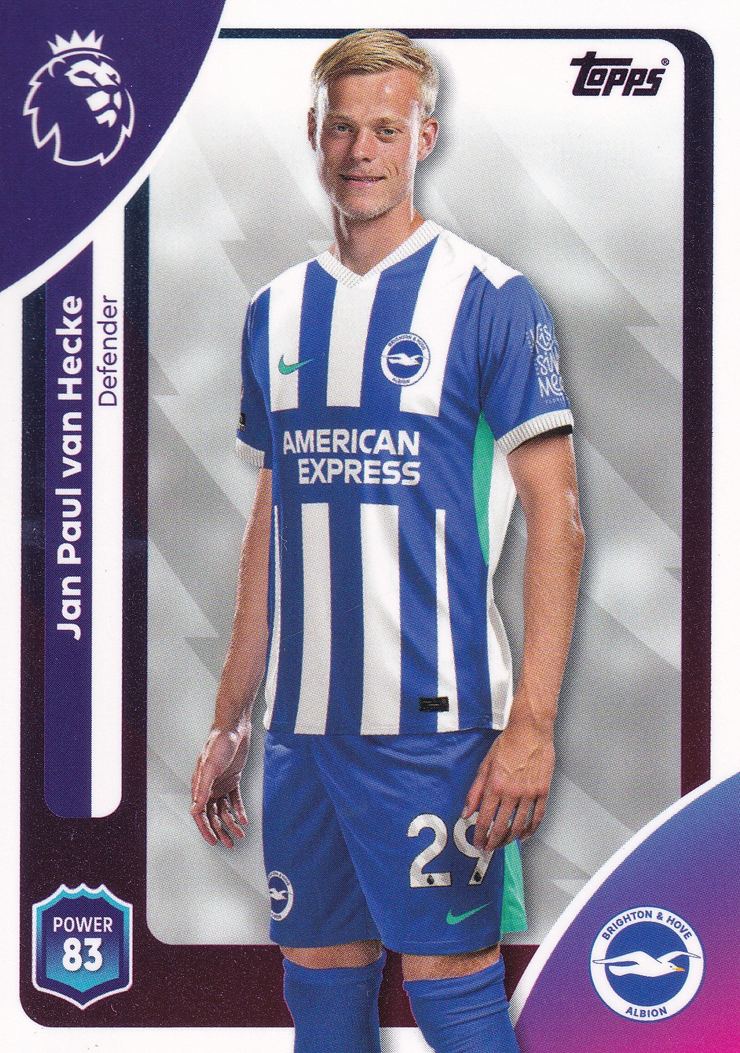 075. JAN PAUL VAN HECKE - BRIGHTON & HOVE ALBION