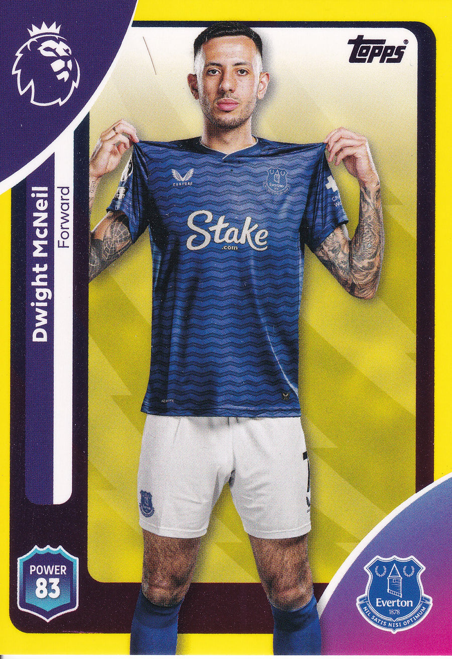 138. DWIGHT McNEIL - EVERTON - YELLOW PARALLELL