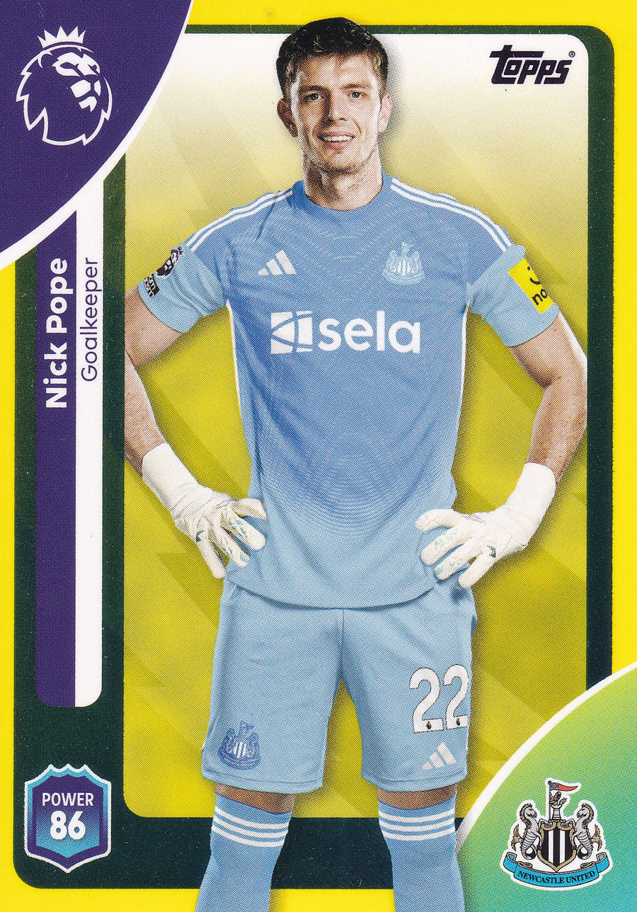 218. NICK POPE - NEWCASTLE UNITED - YELLOW PARALLELL