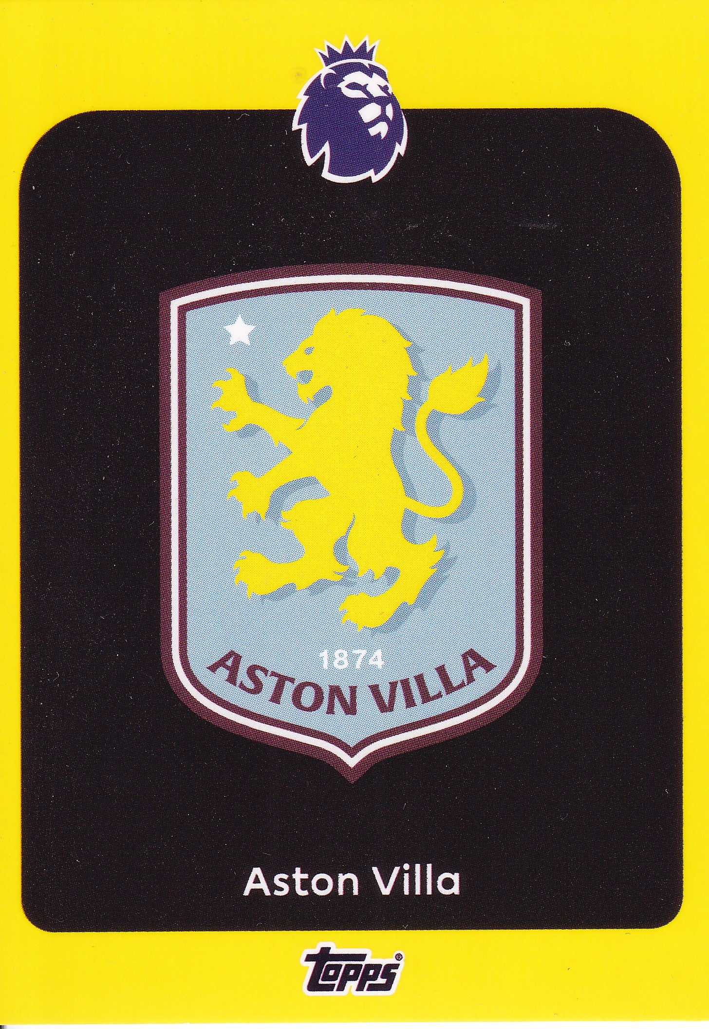 019. ASTON VILLA - BADGE - YELLOW PARALLELL