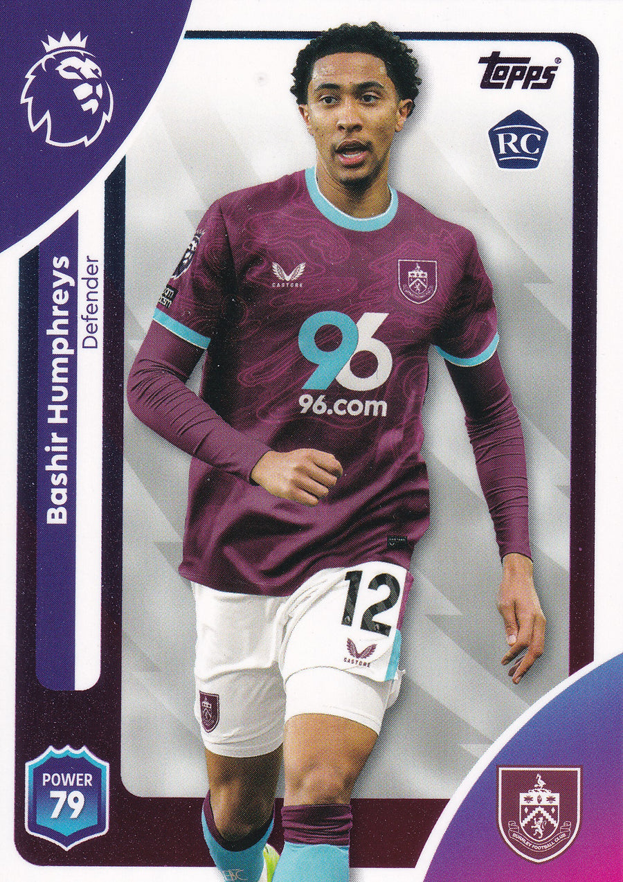 310. BASHIR HUMPHREYS - BURNLEY FC - ROOKIE CARD