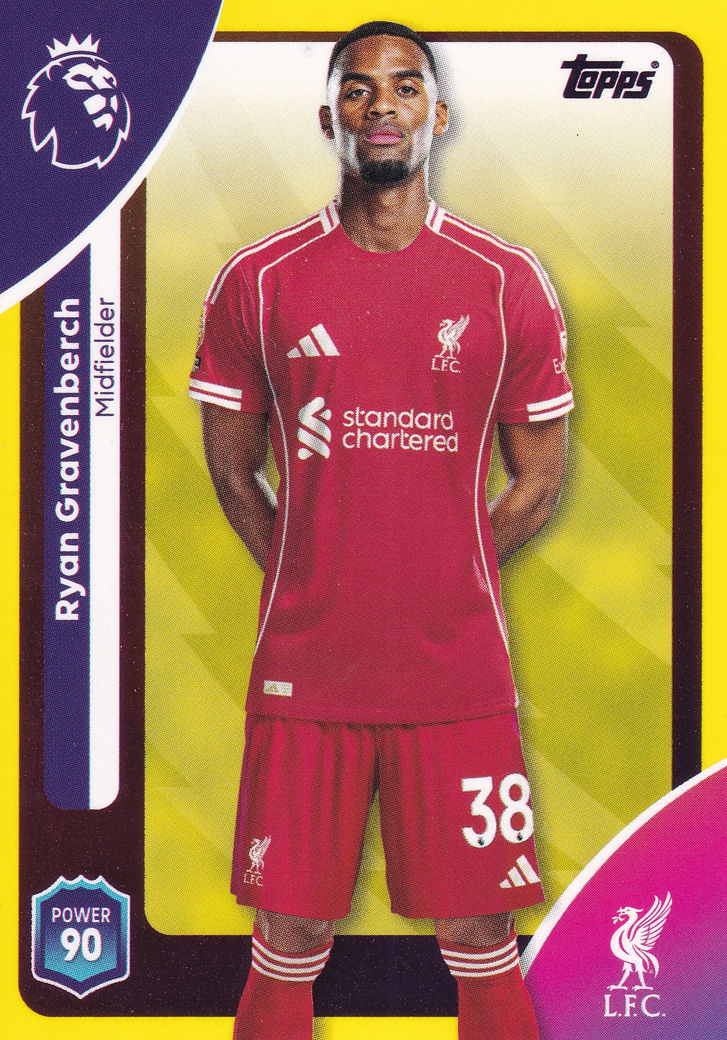 169. RYAN GRAVENBERCH - LIVERPOOL FC - YELLOW PARALLELL