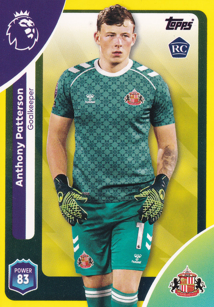 344. ANTHONY PATTERSON - SUNDERLAND - ROOKIE CARD - YELLOW PARALLELL