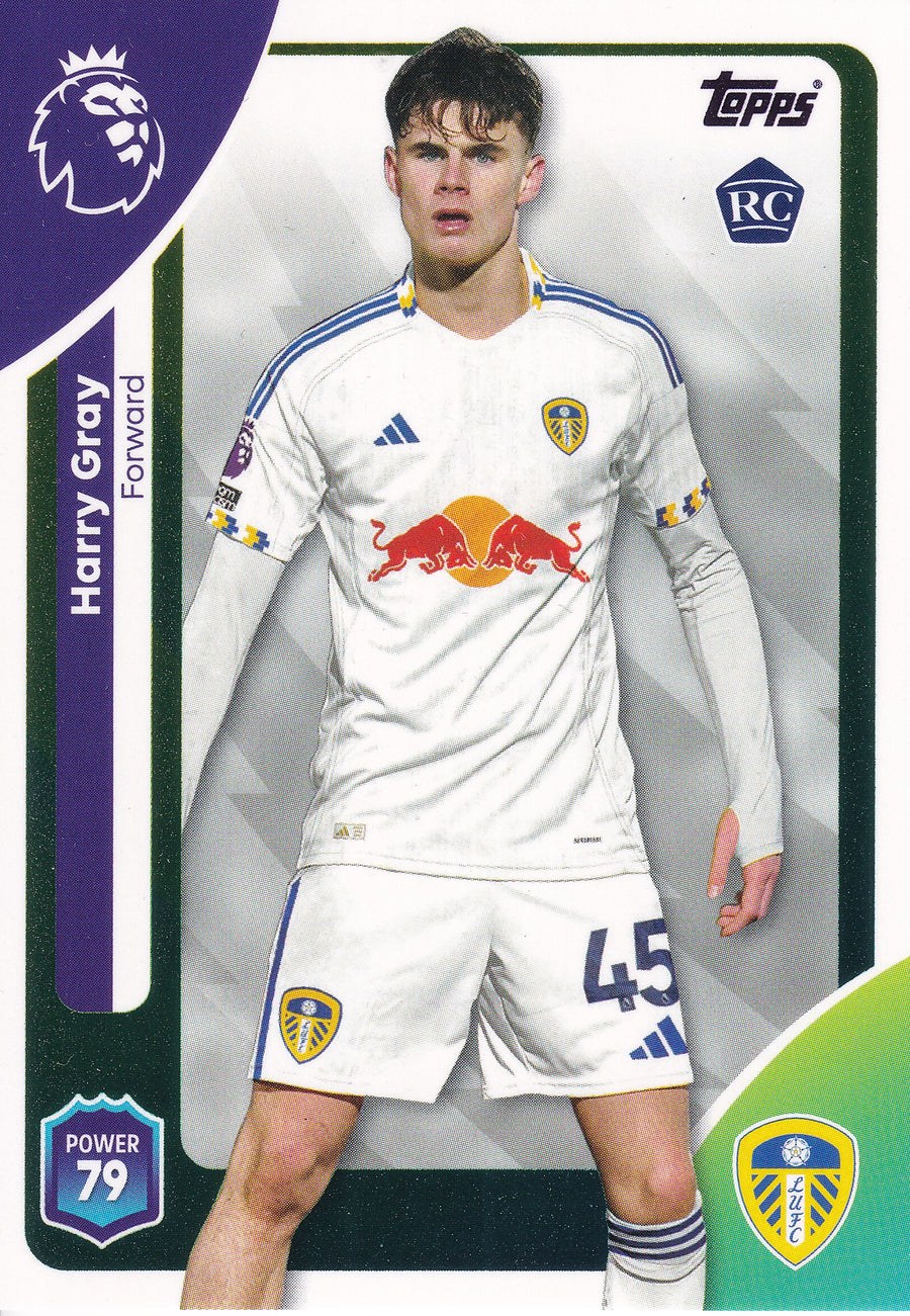 334. HARRY GRAY - LEEDS UNITED - ROOKIE CARD
