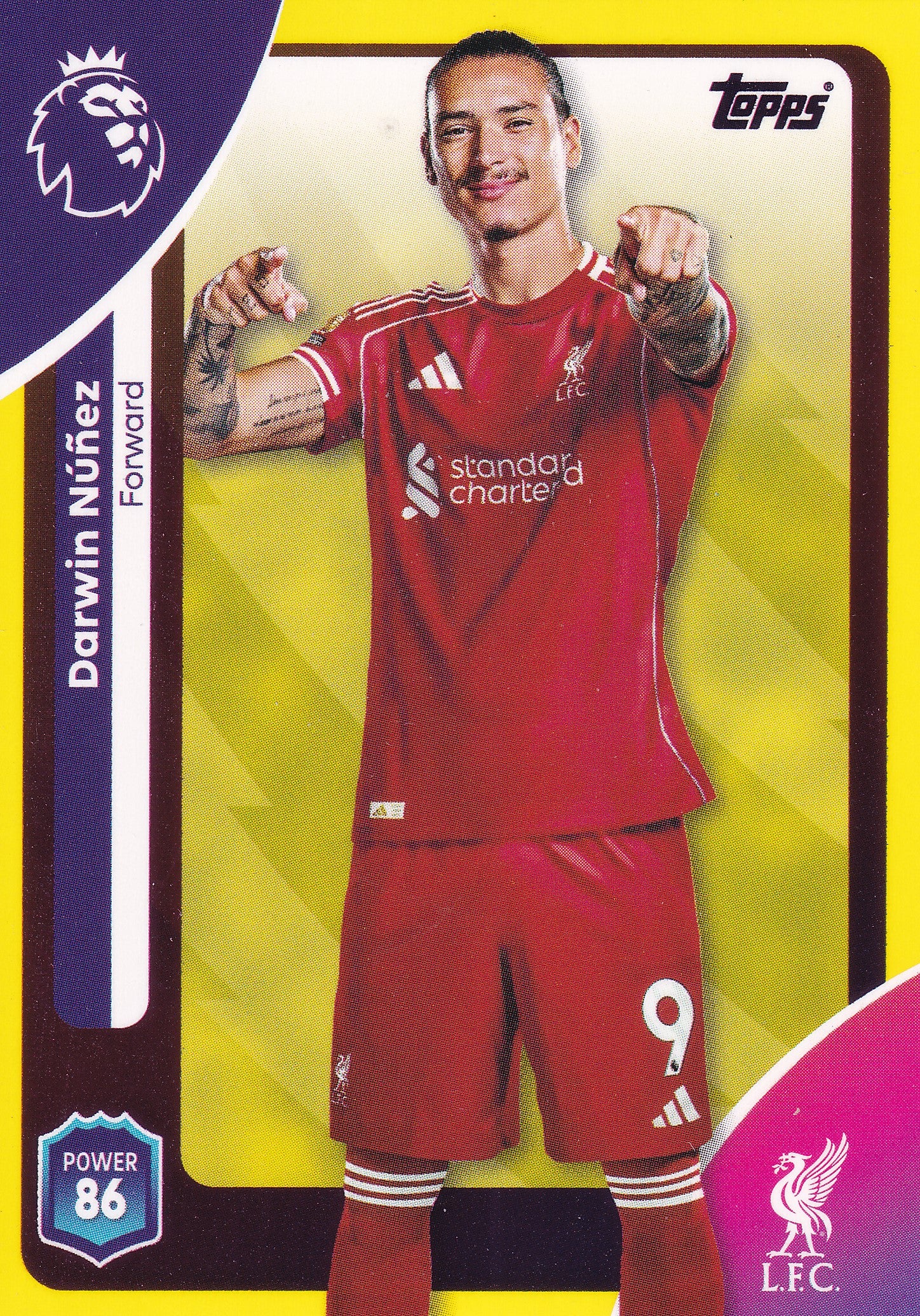 177. DARWIN NUÑEZ - LIVERPOOL FC - YELLOW PARALLELL