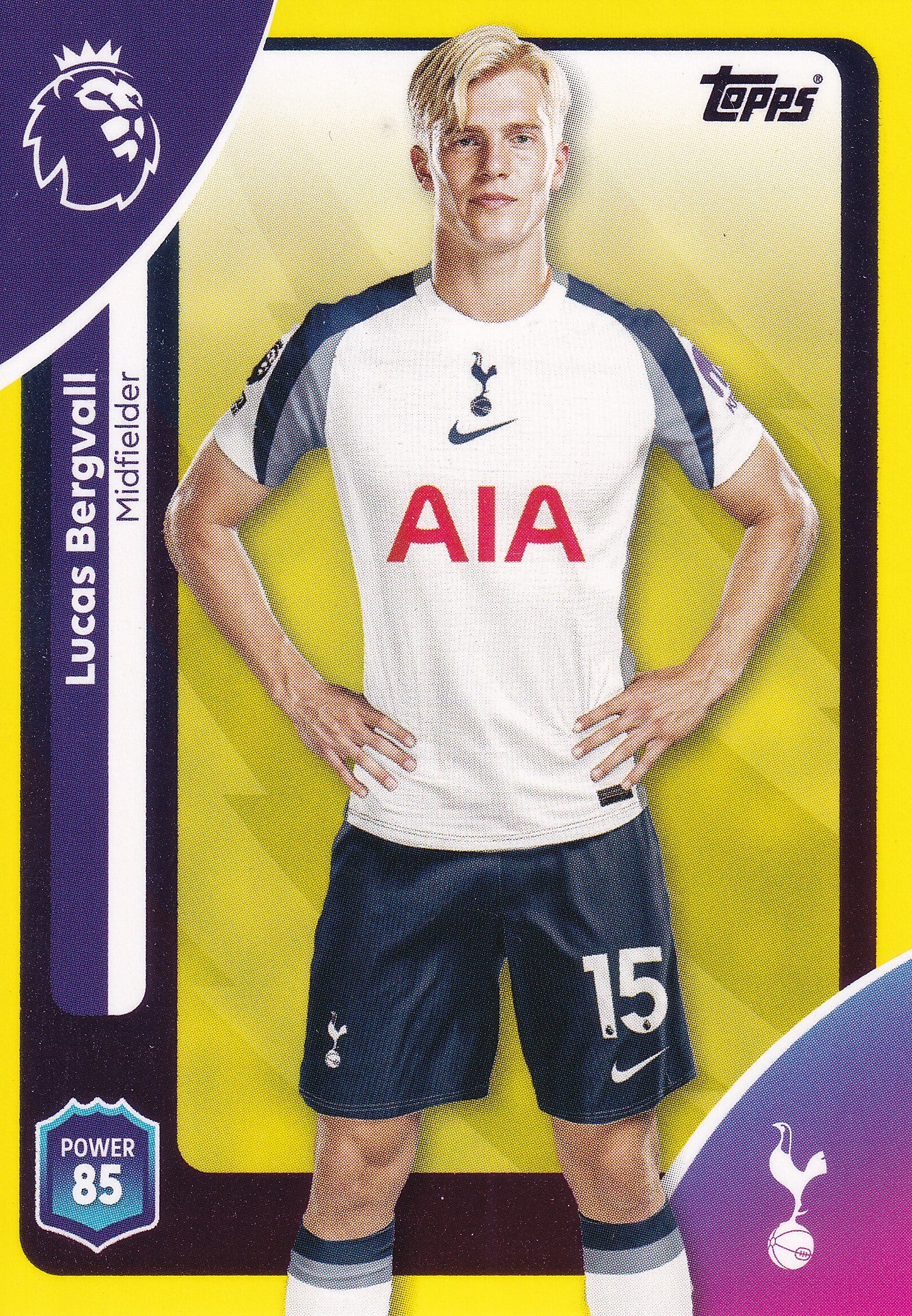 261. LUCAS BERGVALL - TOTTENHAM HOTSPUR - YELLOW PARALLELL