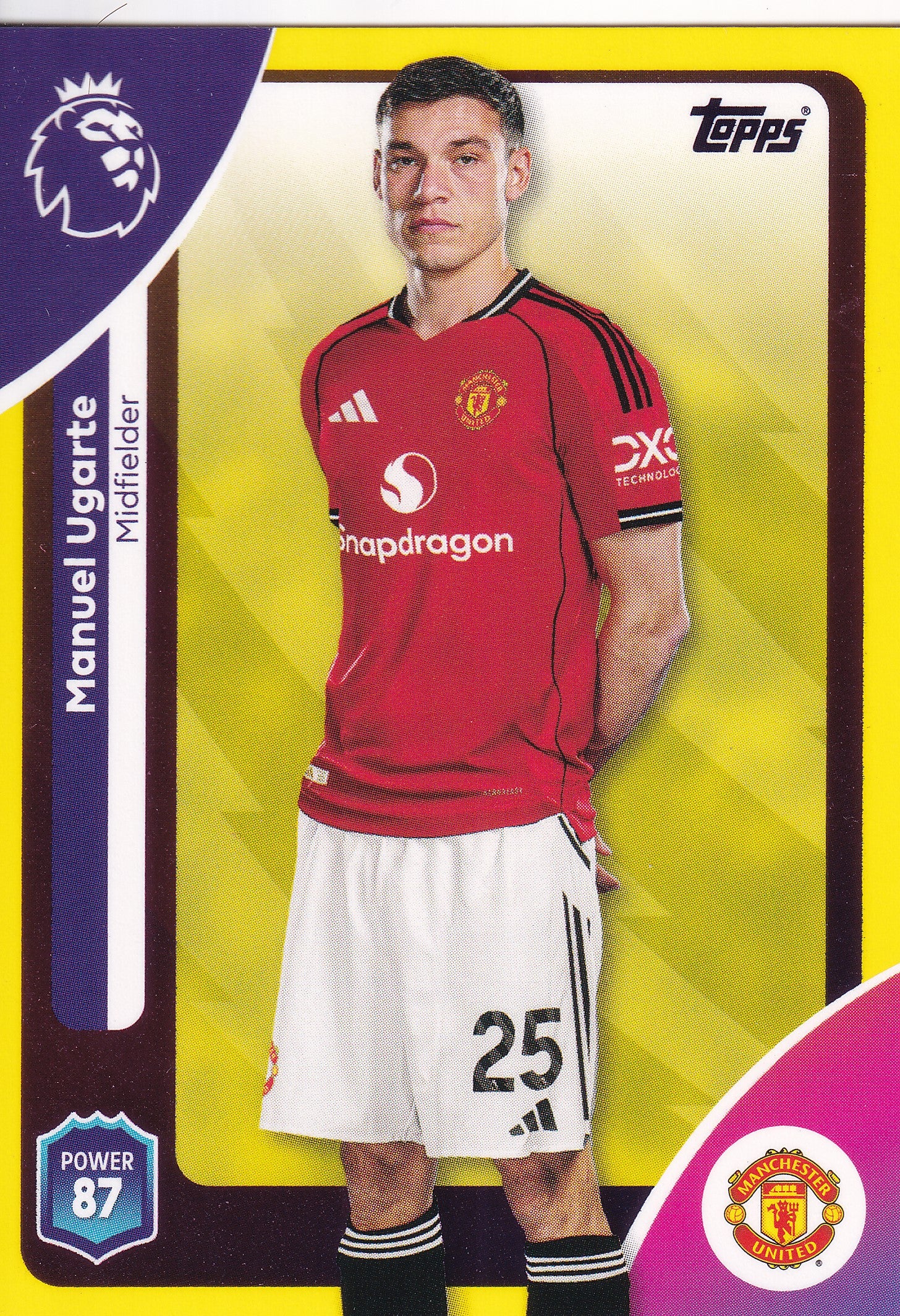 207. MANUEL UGARTE - MANCHESTER UNITED - YELLOW PARALLELL