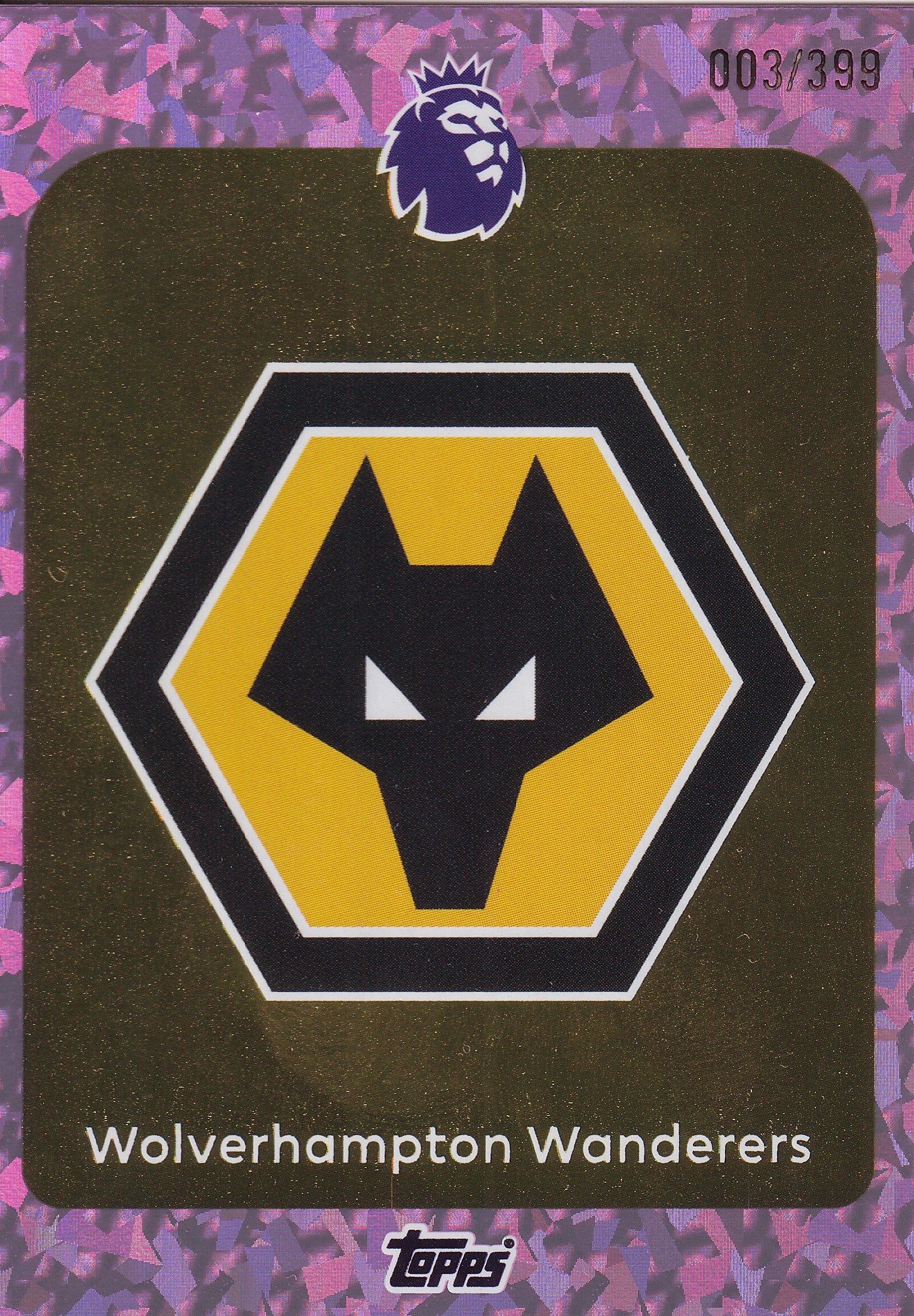 289. WOLVERHAMPTON WANDERERS - BADGE /399