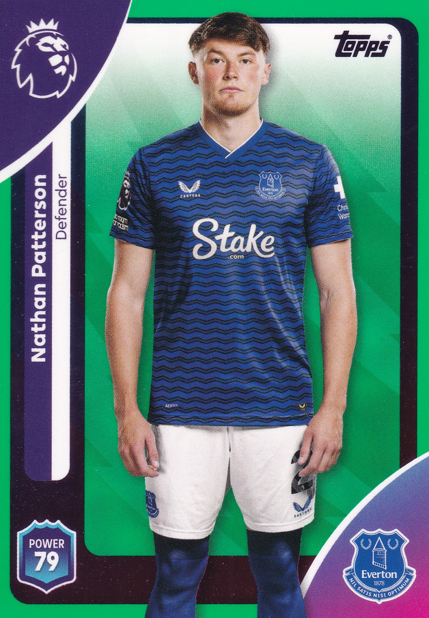 133. NATHAN PATTERSON - EVERTON - GREEN PARALLELL