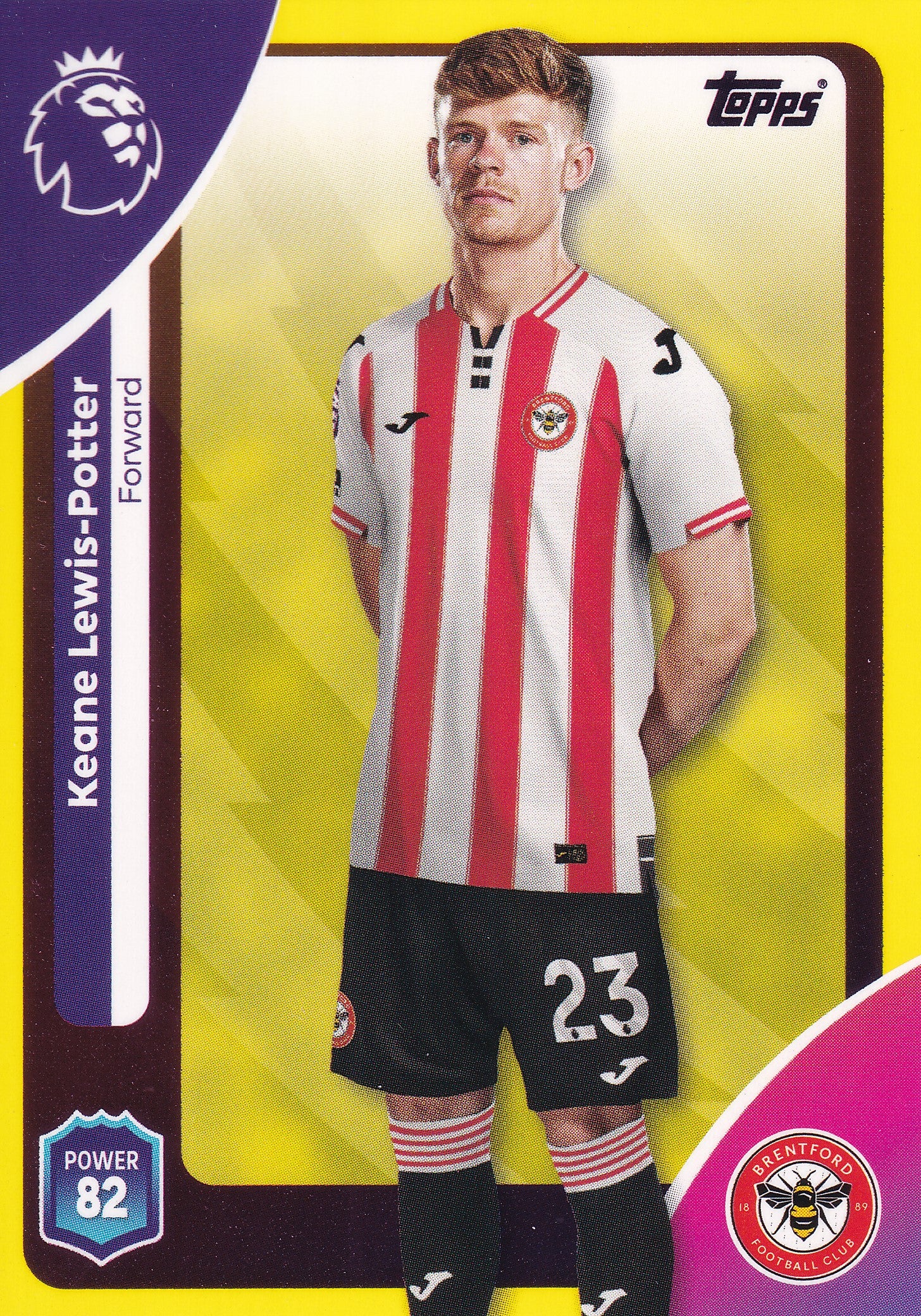 066. KEANE LEWIS-POTTER - BRENTFORD - YELLOW PARALLELL