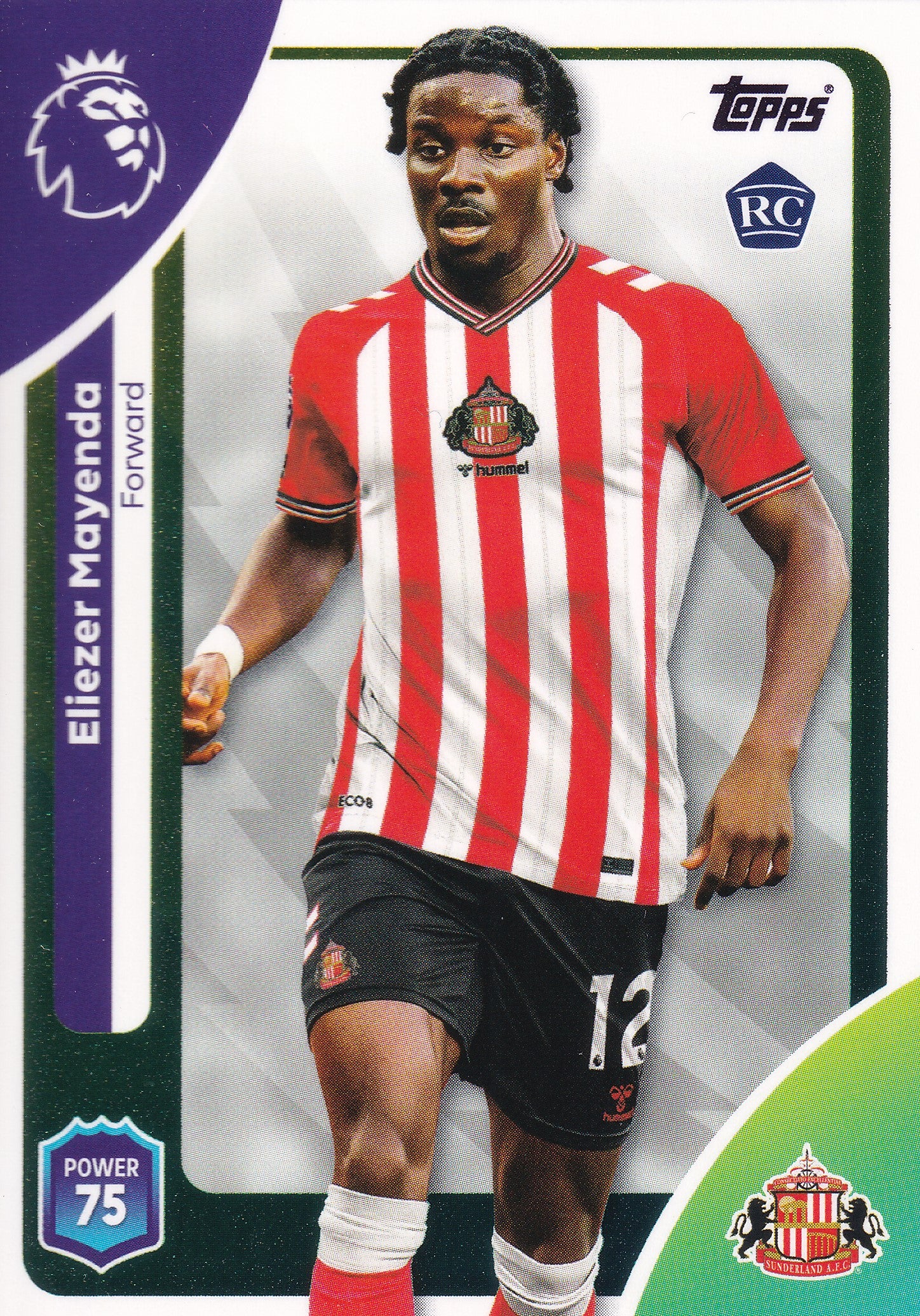 356. ELIEZER MAYENDA - SUNDERLAND - ROOKIE CARD