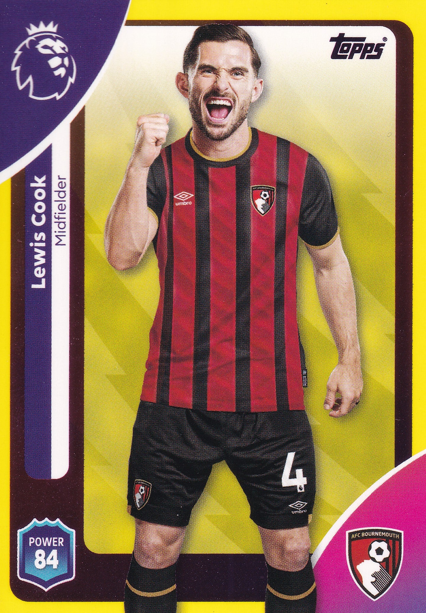044. LEWIS COOK - AFC BOURNEMOUTH - YELLOW PARALLELL