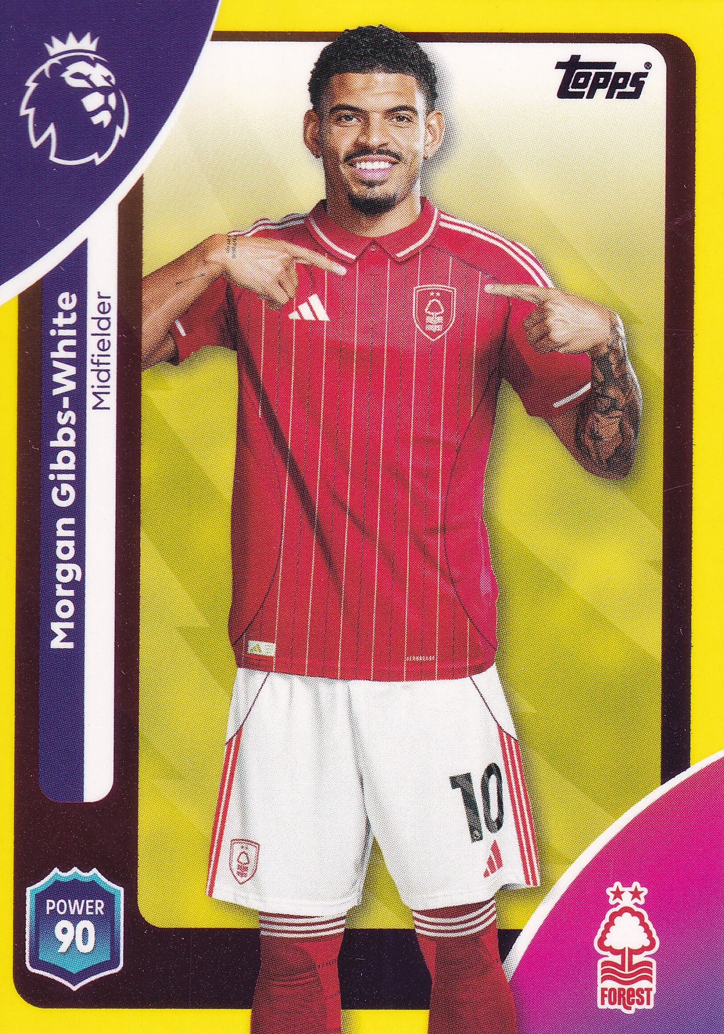 245. MORGAN GIBBS-WHITE - NOTTINGHAM FOREST - YELLOW PARALLELL