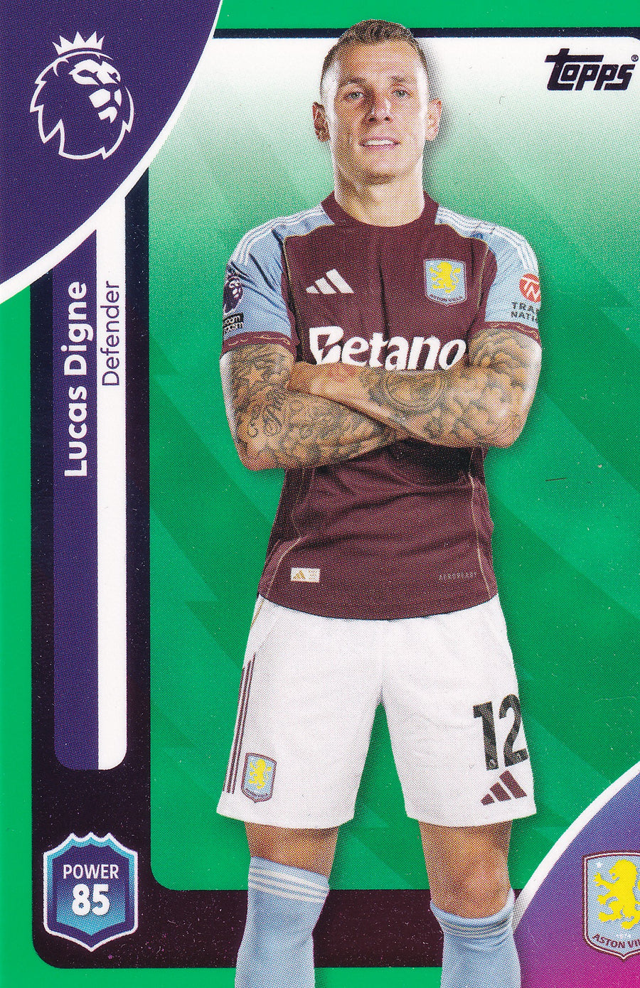 024. LUCAS DIGNE - ASTON VILLA - GREEN PARALLELL