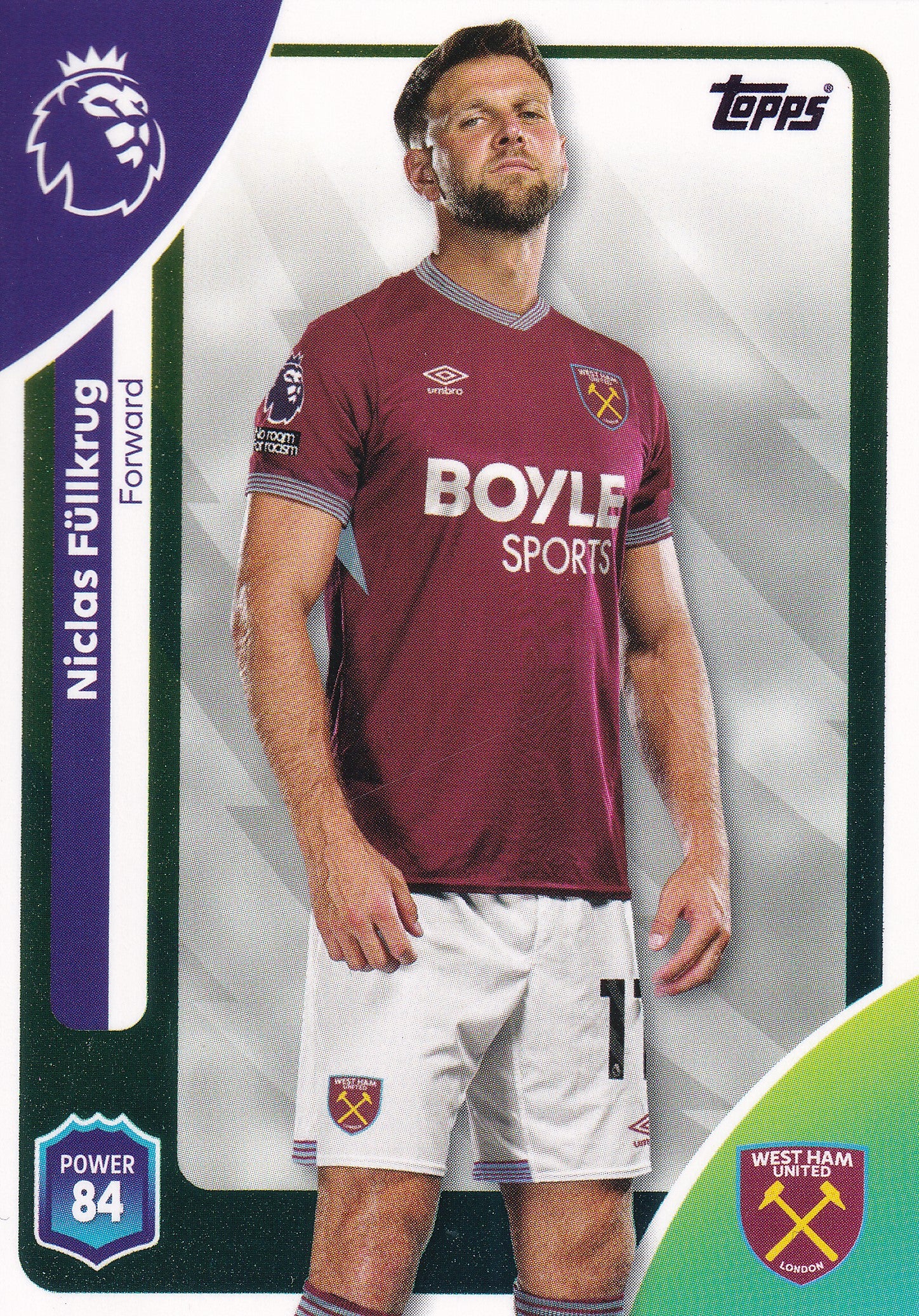 282. NICLAS FULLKRUG - WEST HAM UNITED