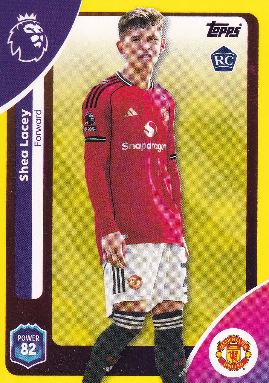 209. SHEA LACEY - MANCHESTER UNITED - ROOKIE CARD - YELLOW PARALLELL
