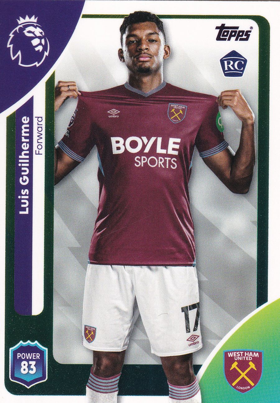 285. LUIS GUILHERME - WEST HAM UNITED - ROOKIE CARD