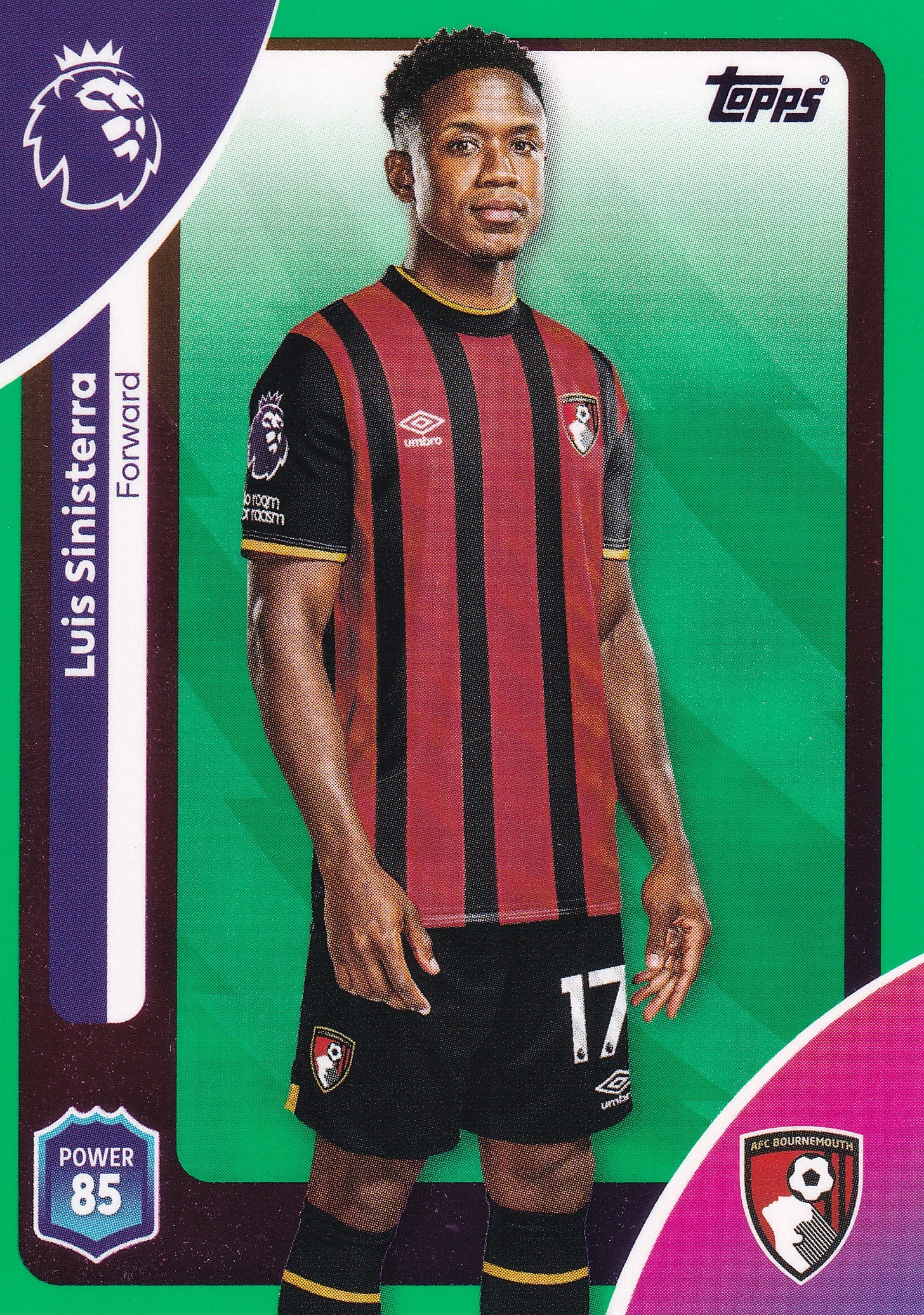 046. LUIS SINISTERRA - AFC BOURNEMOUTH - GREEN PARALLELL
