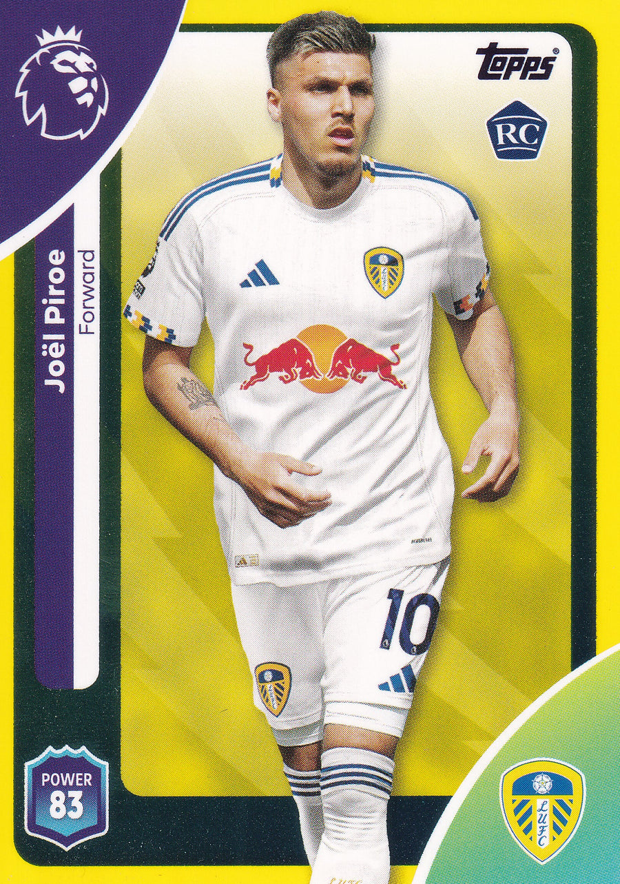 339. JOEL PIROE - LEEDS UNITED - ROOKIE CARD - YELLOW PARALLELL
