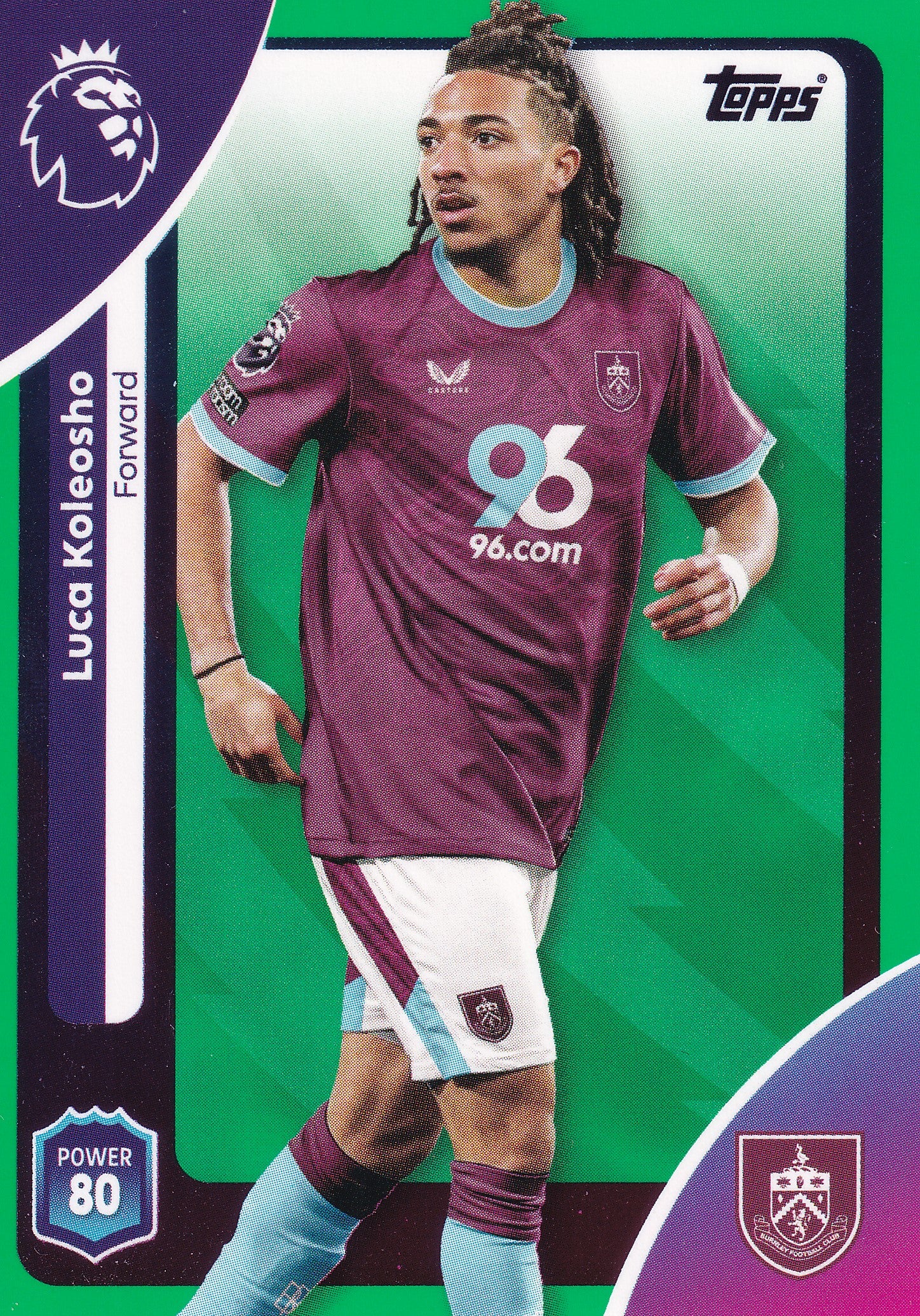 319. LUCA KOLEOSHO - BURNLEY FC - GREEN PARALLELL